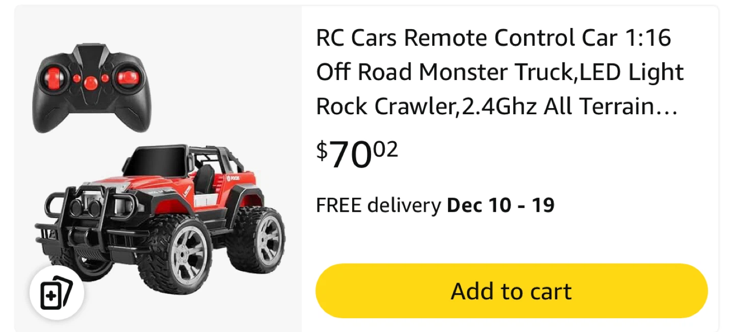 RC Cars Remote Control Car 1:16 Off Road Monster Truck - photo 2