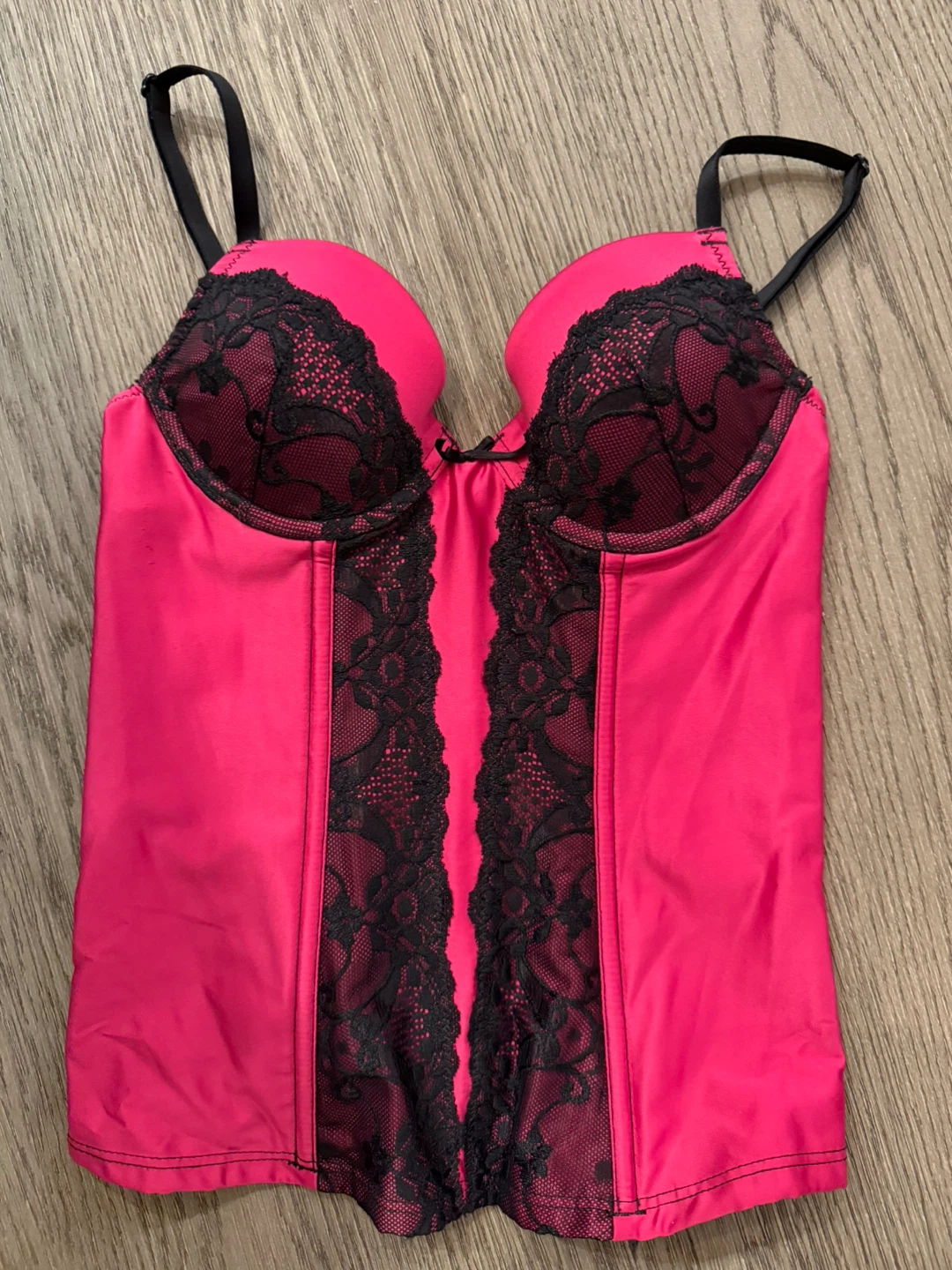 Jenny Jen Pink & Black Corset - Size S
