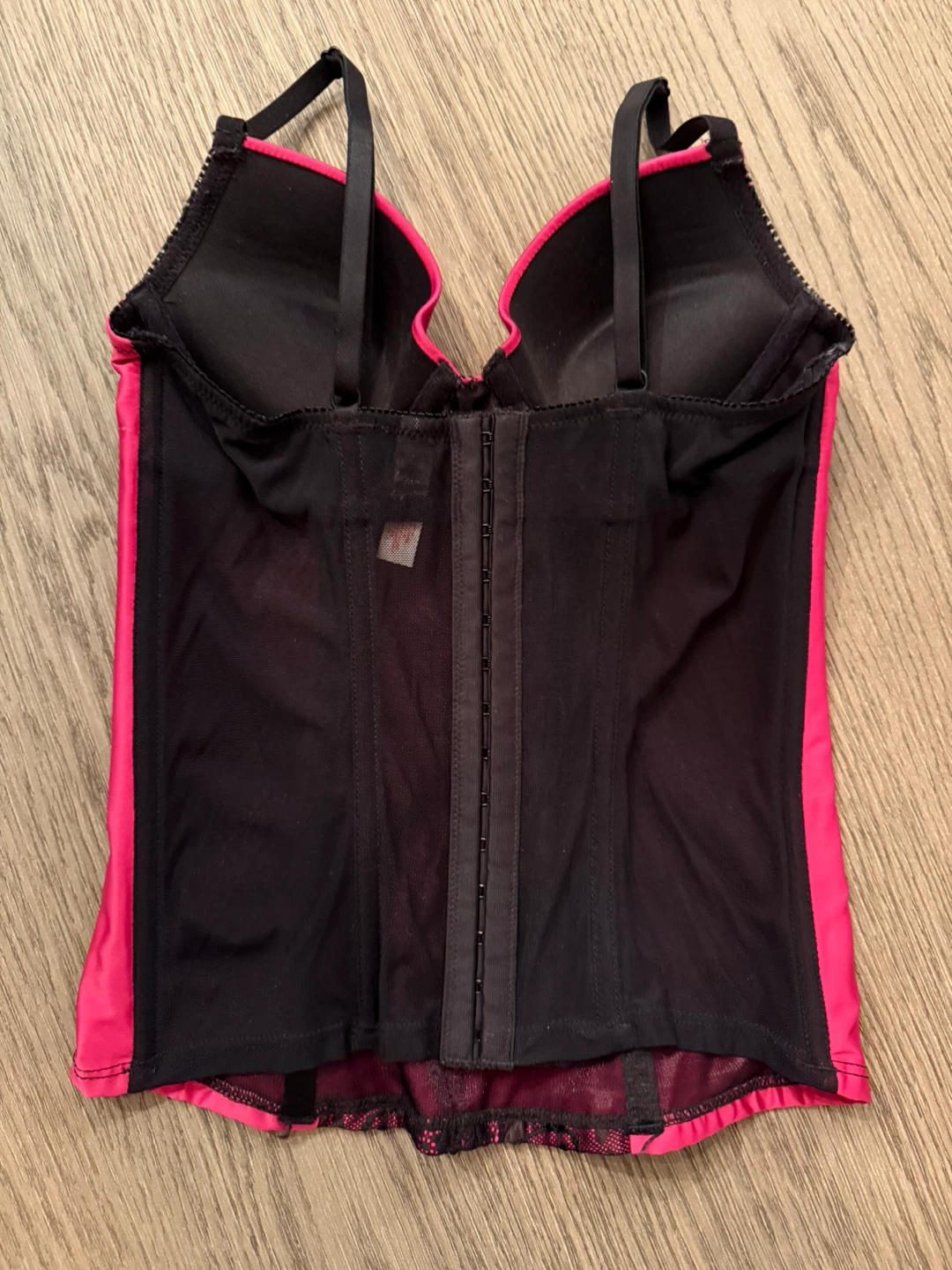 Jenny Jen Pink & Black Corset - Size S - photo 2