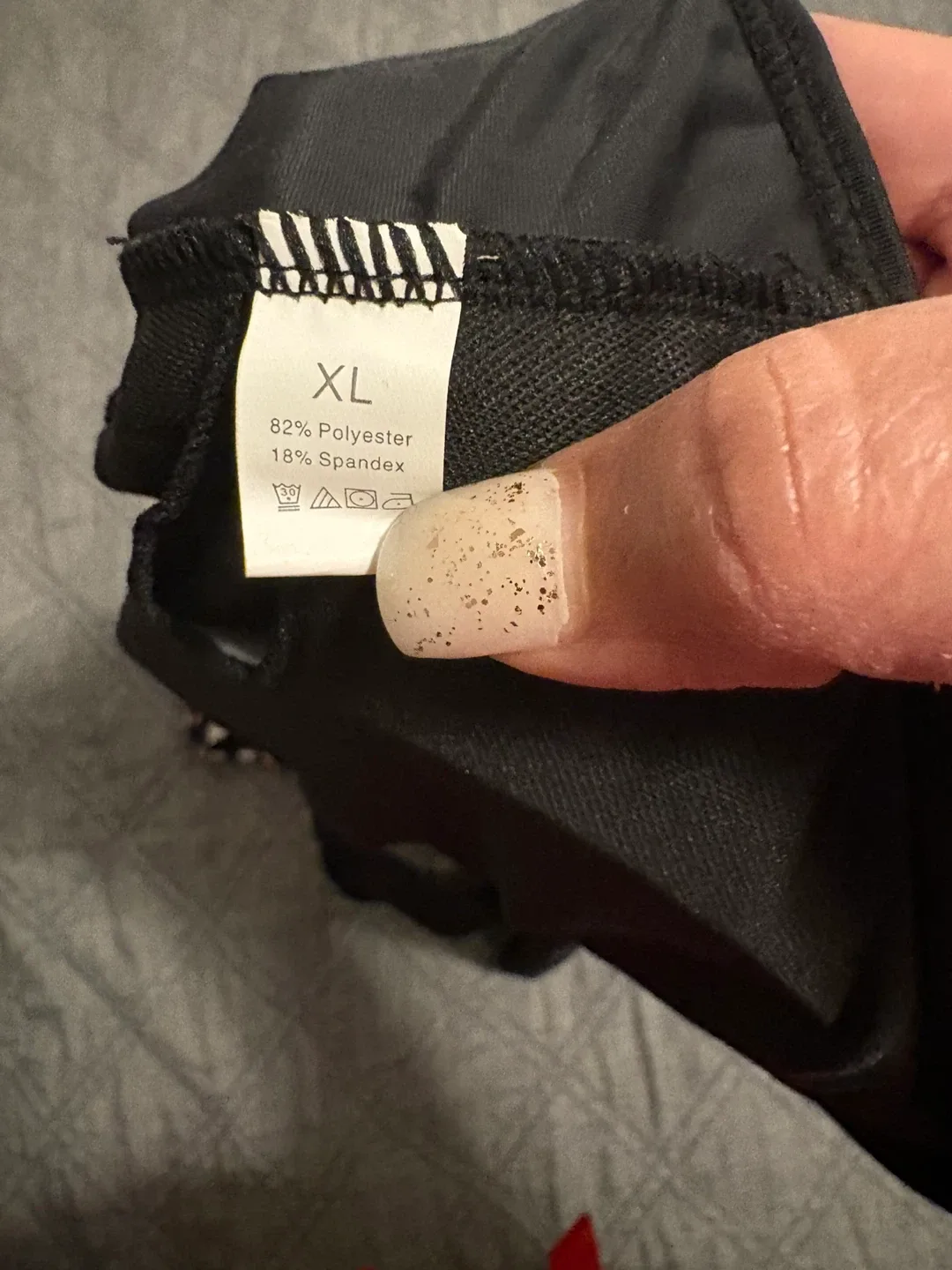 Black Flounce Tankini Swimsuit XL image indicator(5)