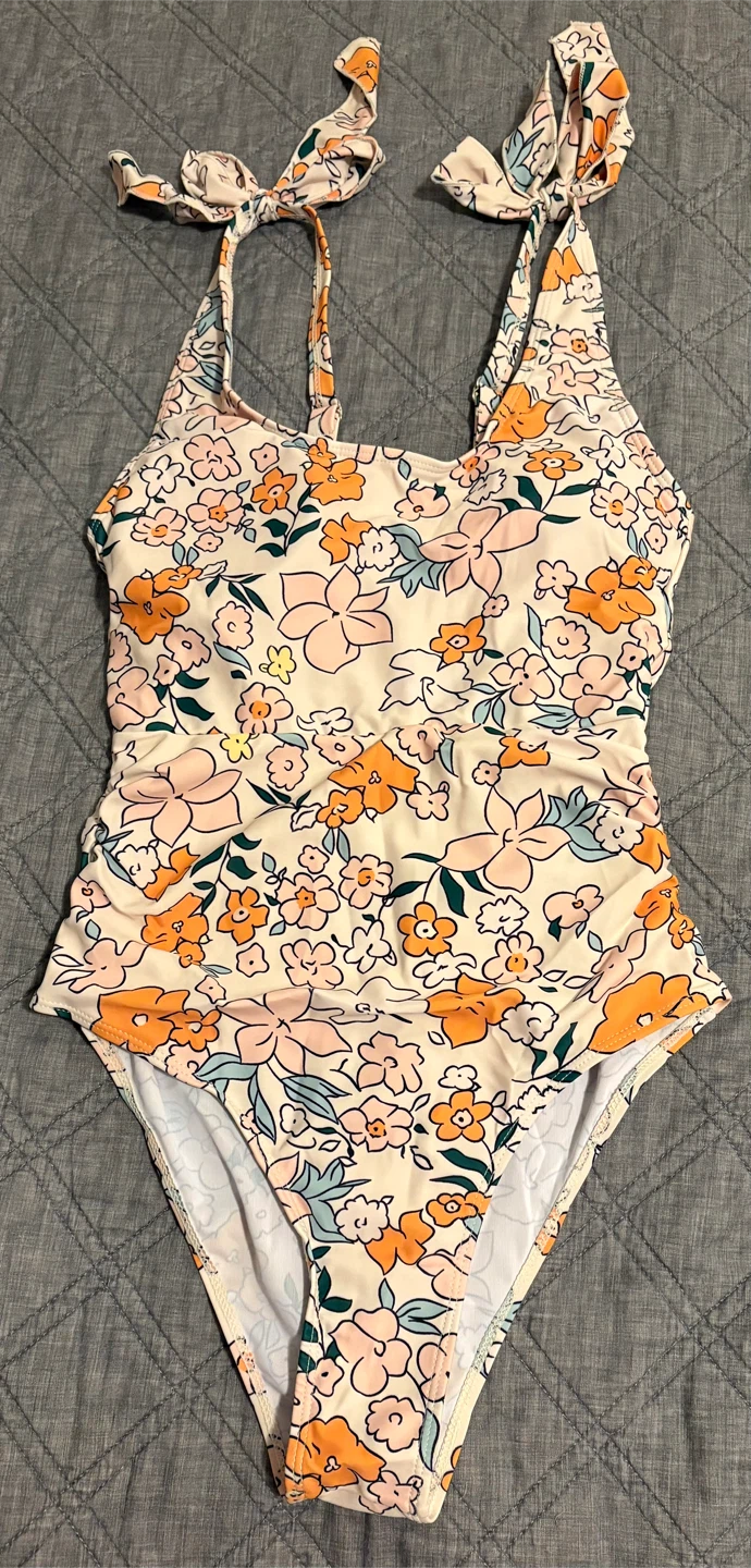 Floral One Piece Swimsuit - Size S - photo 2