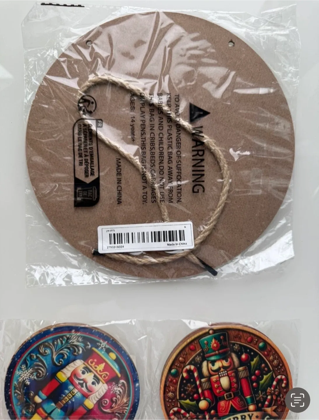 New Nutcracker Christmas wall hanging and coasters image indicator(2)