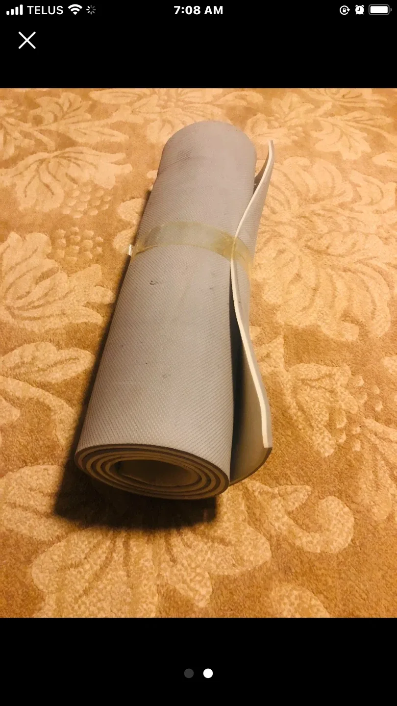 FREE..Yoga/Exercise Mat - Grey