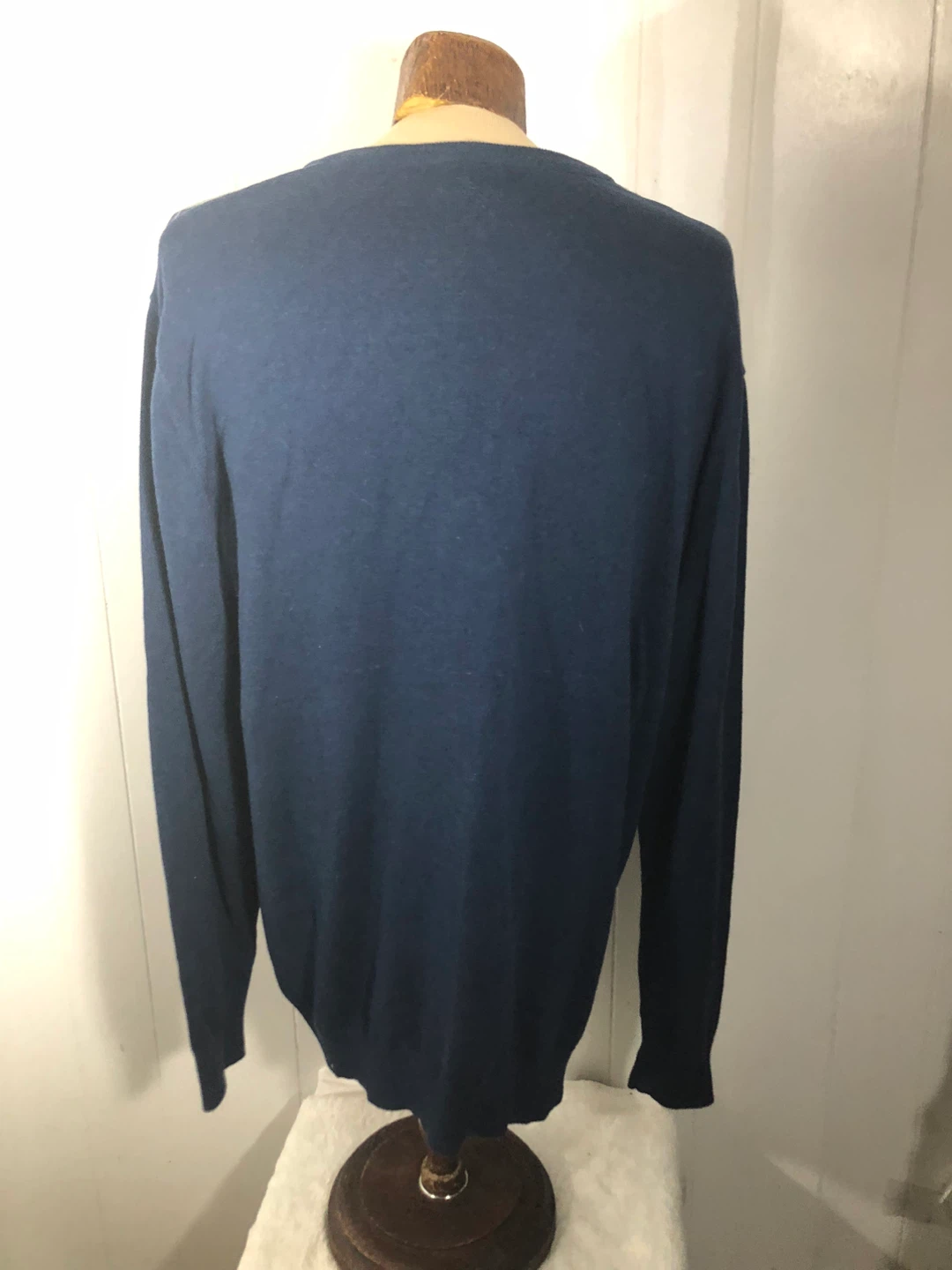 Men’s Blue Sweater. Diamond Pattern. Old Navy. Size XXL. - photo 2