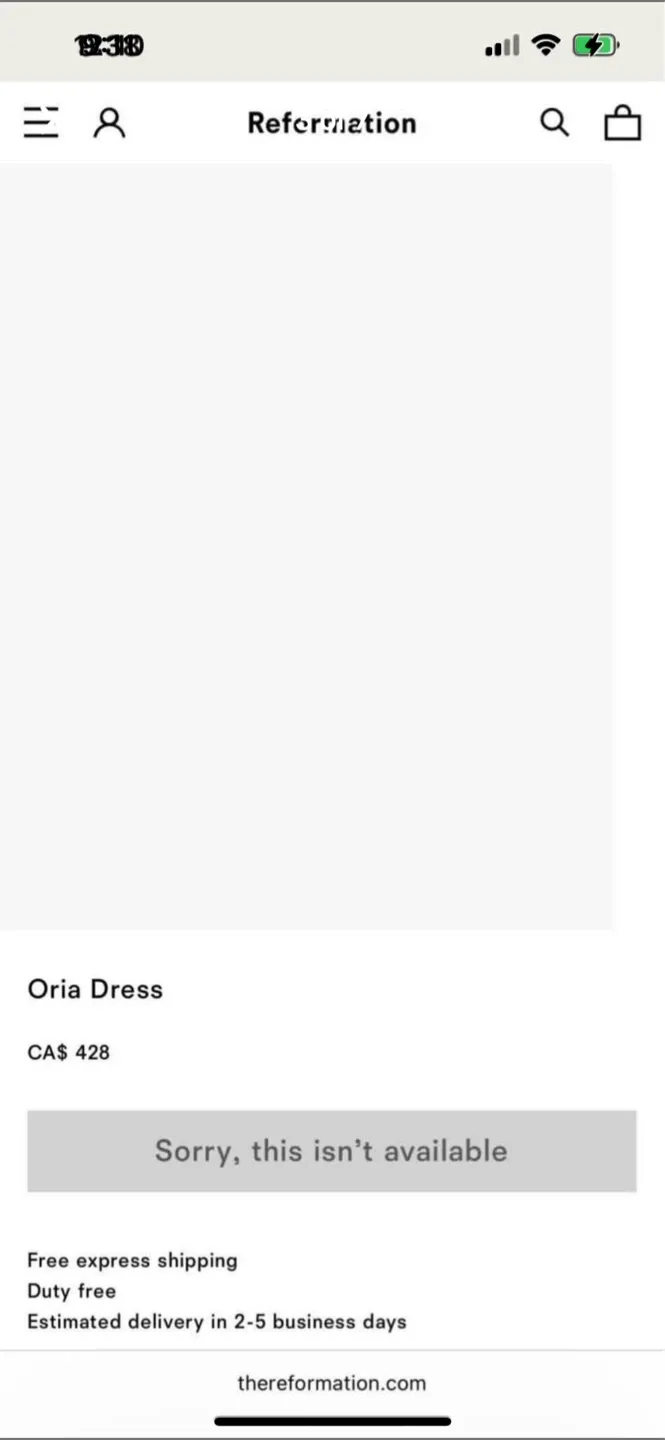 BNWT Reformation 100% organic cotton Oria Dress 0 image indicator(3)