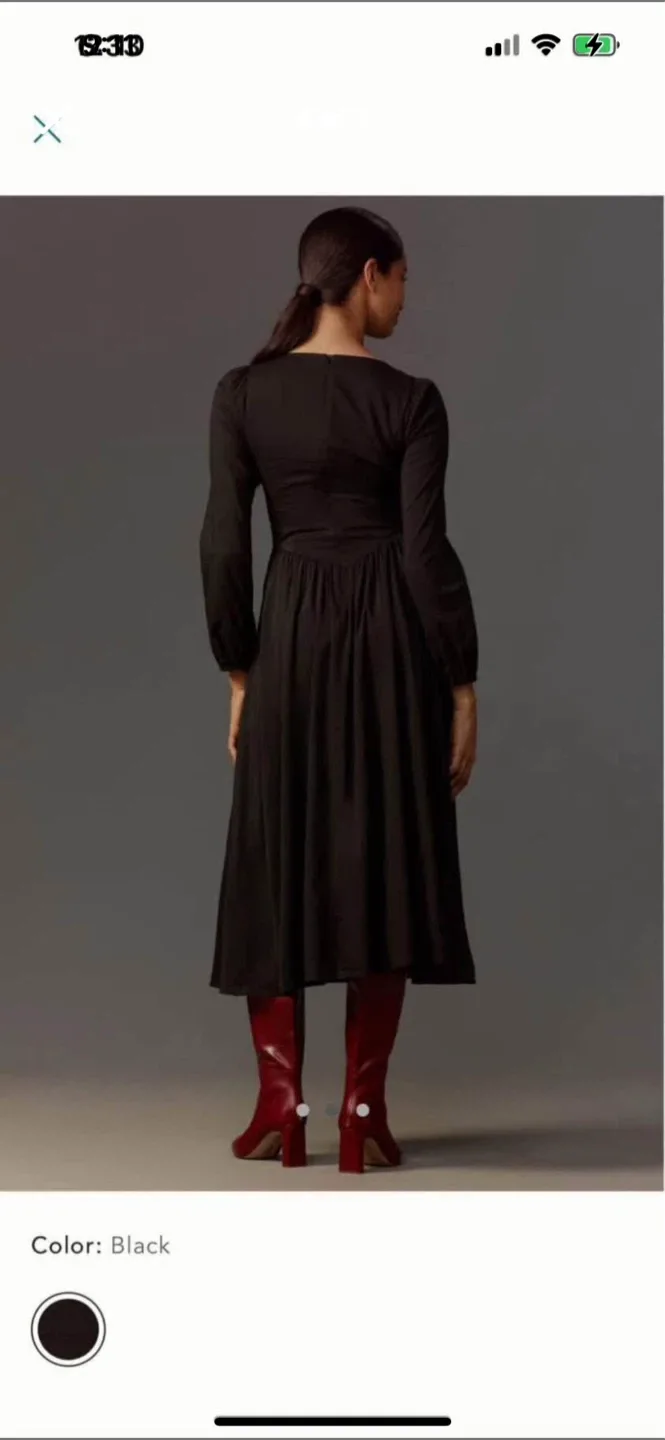 BNWT Reformation 100% organic cotton Oria Dress 0 image indicator(4)