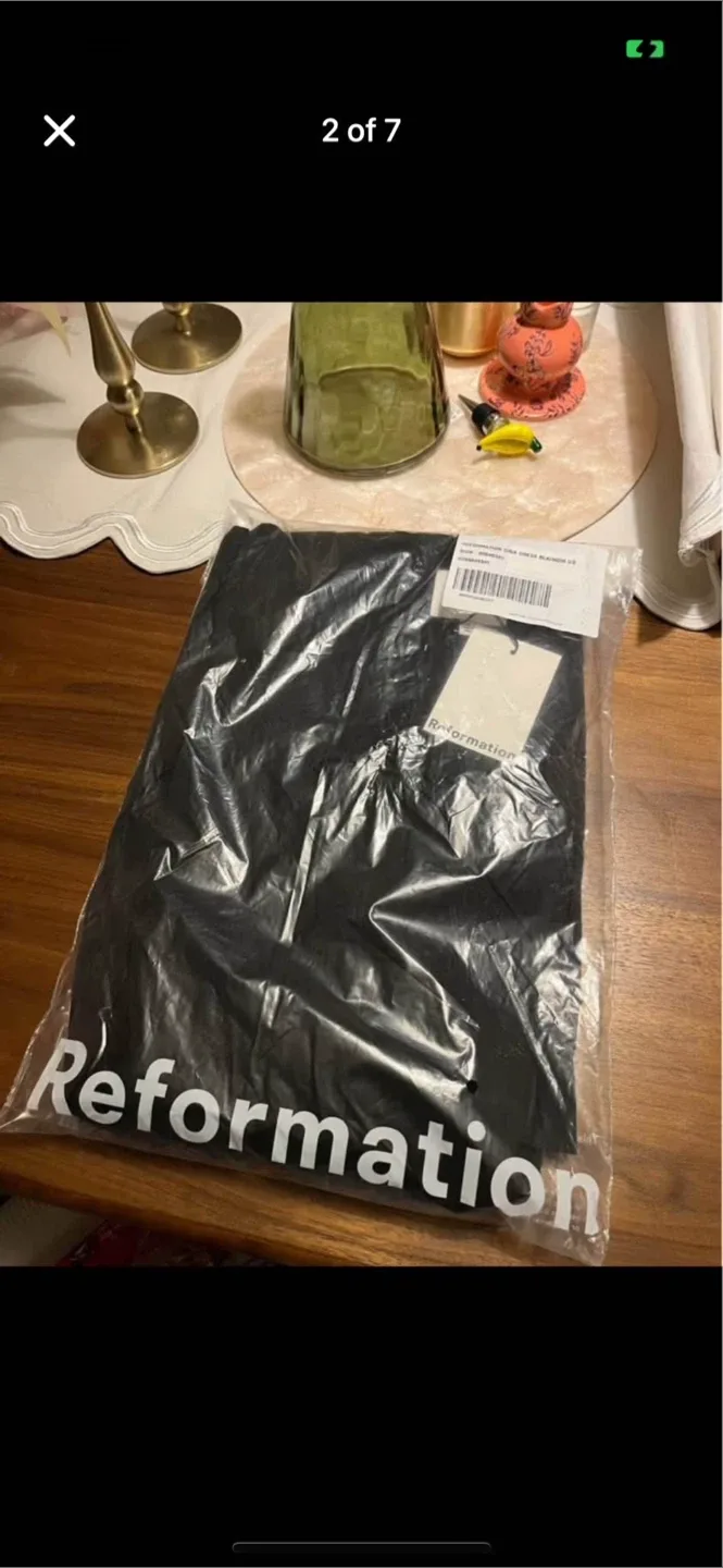 BNWT Reformation 100% organic cotton Oria Dress 0 image indicator(2)