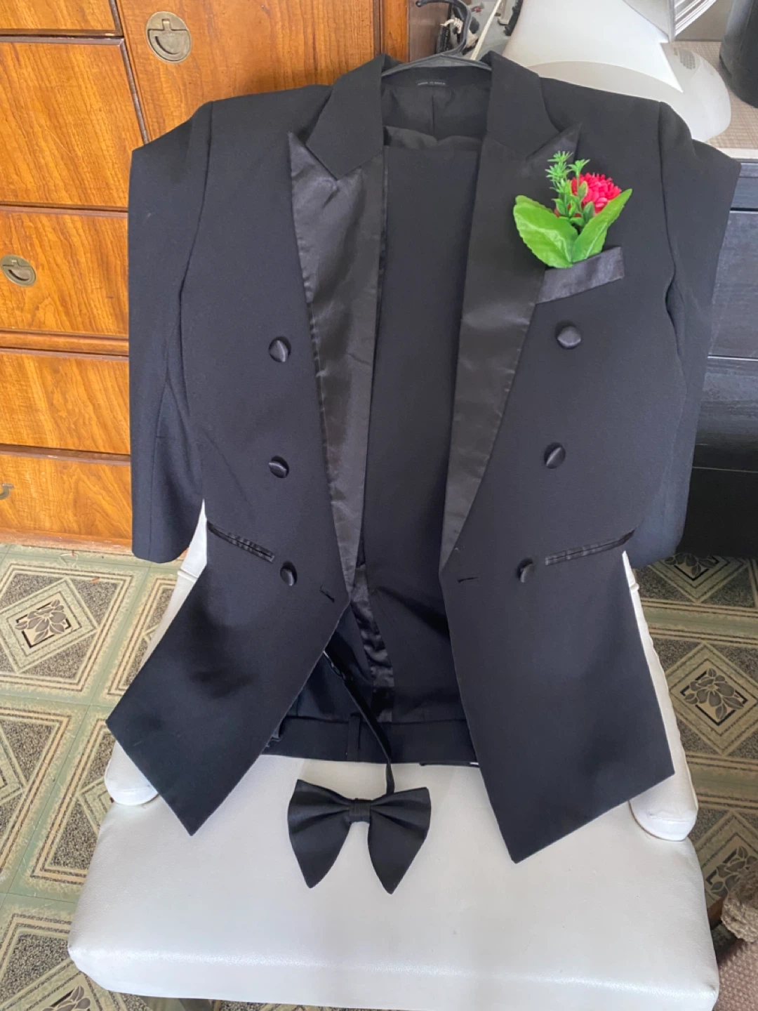 Black Tuxedo Suit with Bowtie