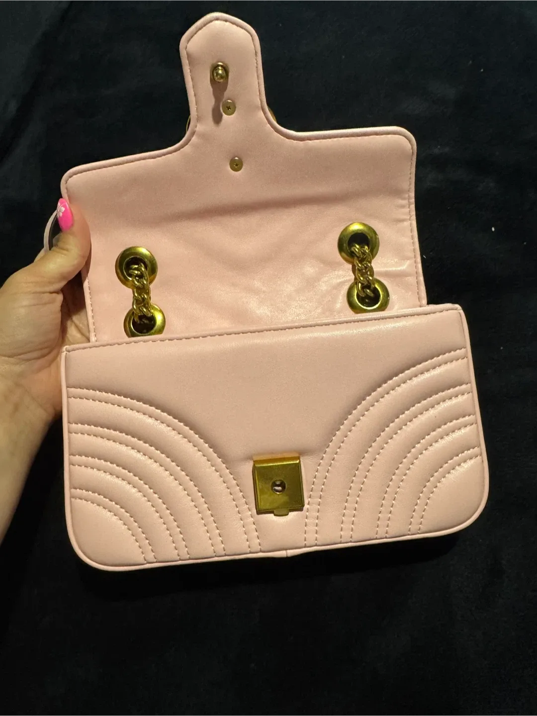 Gucci Marmont Small Pink Shoulder Bag image indicator(5)