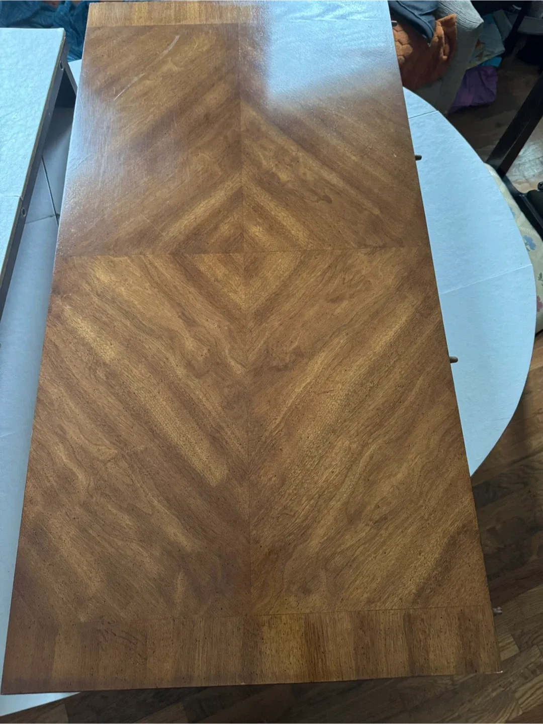 Extendable Dining Table W/ 8-Chippendale-style Dining Chairs image indicator(4)