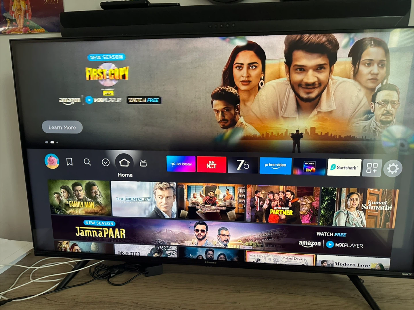 Hisense 4K UHD Smart TV- 43” (Roku)
