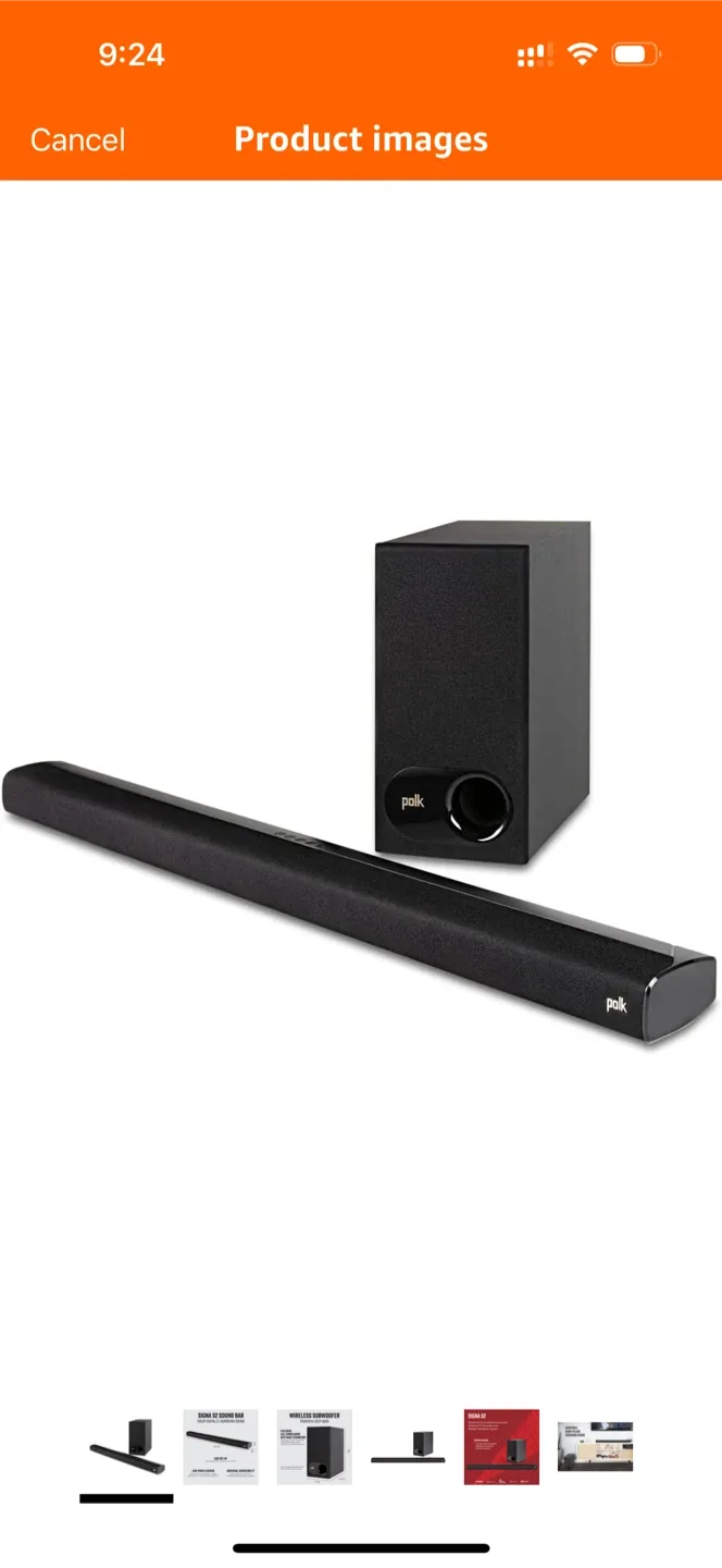 Polk Signa S2 Sound Bar with Wireless Subwoofer