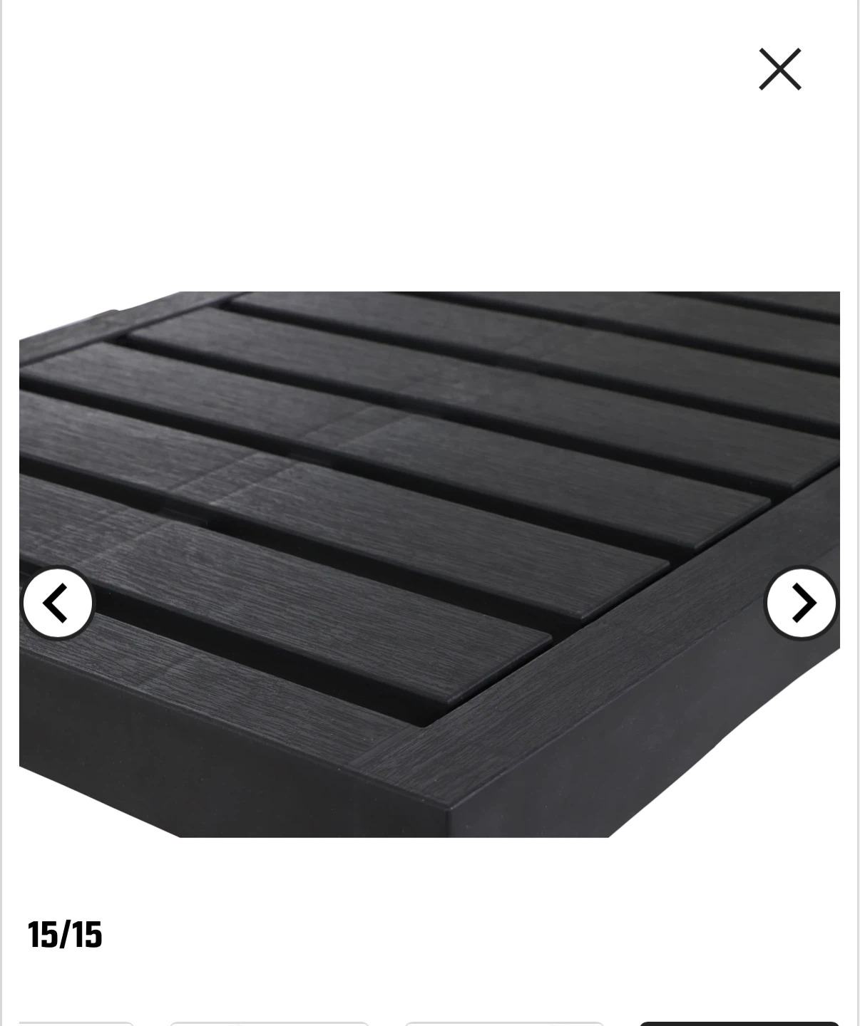 Black Outdoor Coffee Table - photo 3