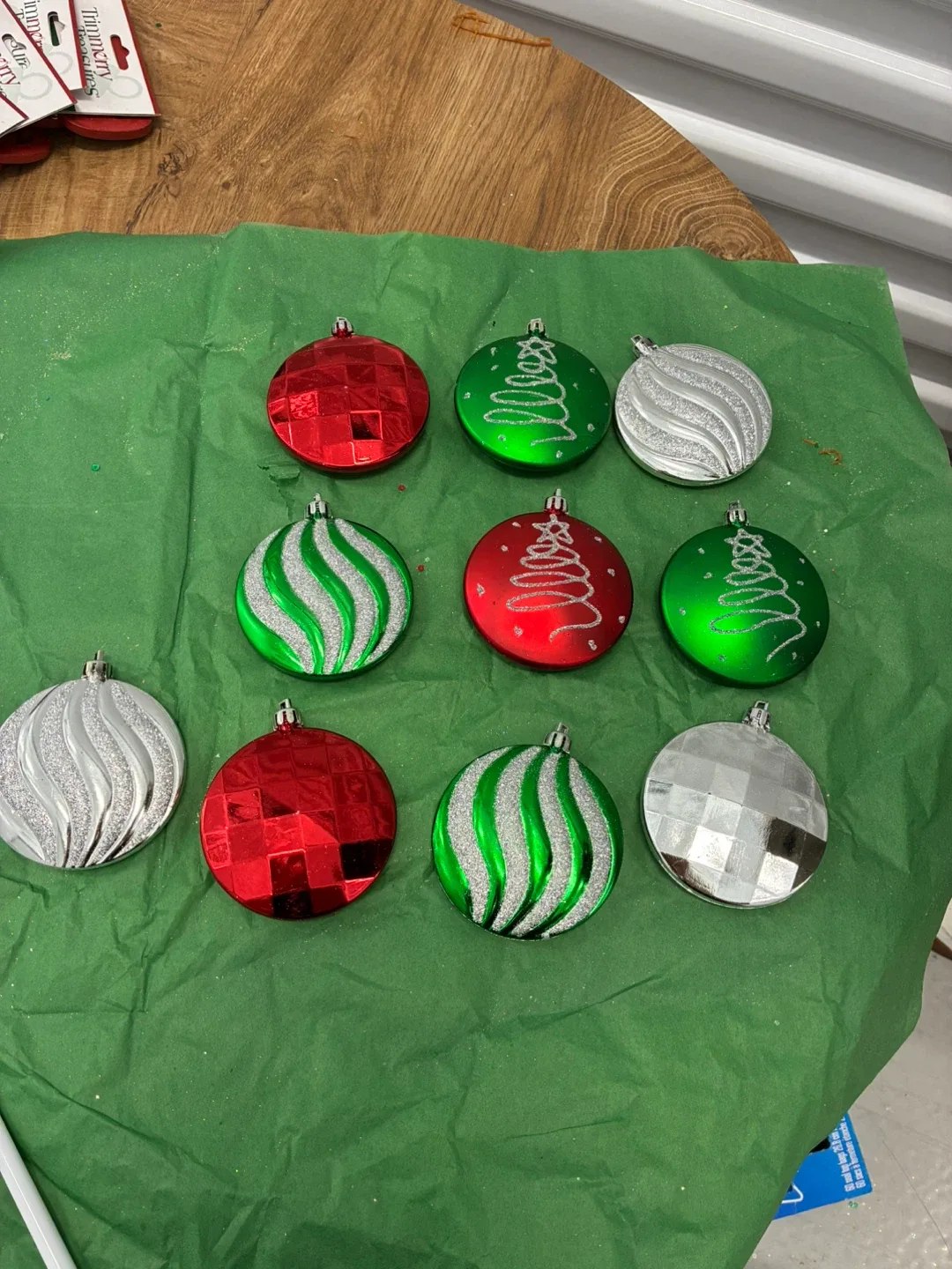 Christmas Ornaments - Red, Green, Silver image indicator(2)