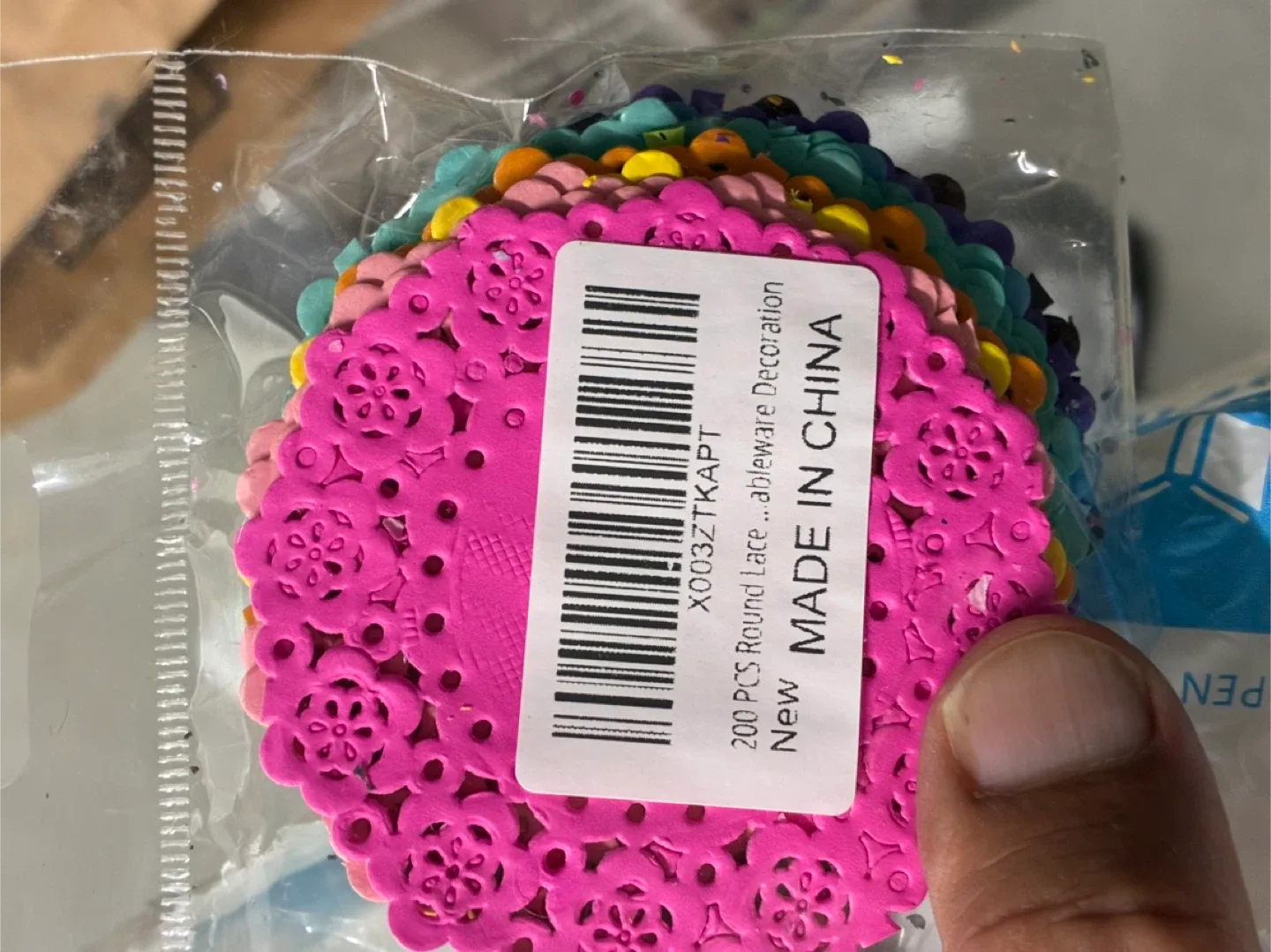 New 200 PCS Round Lace Tableware Decoration