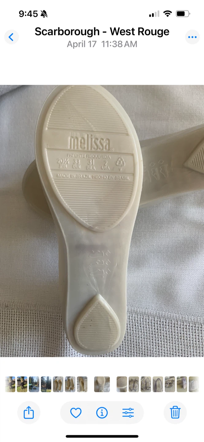 Melissa Jelly Flats - Size US 2