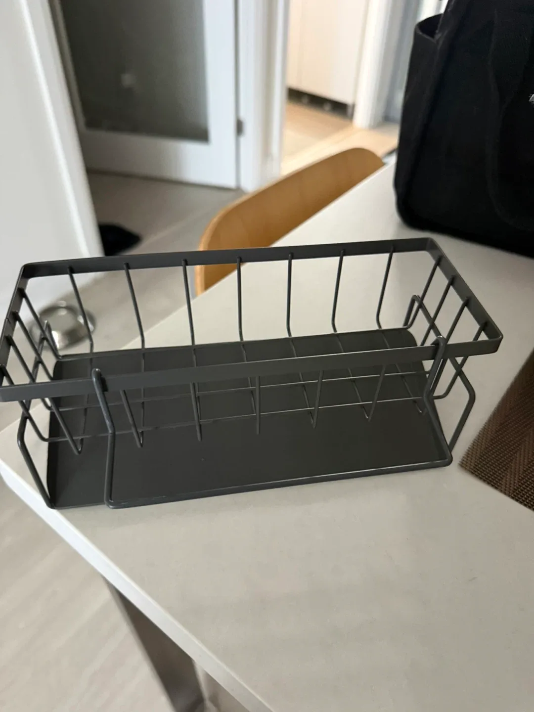Black Metal Sink Caddy