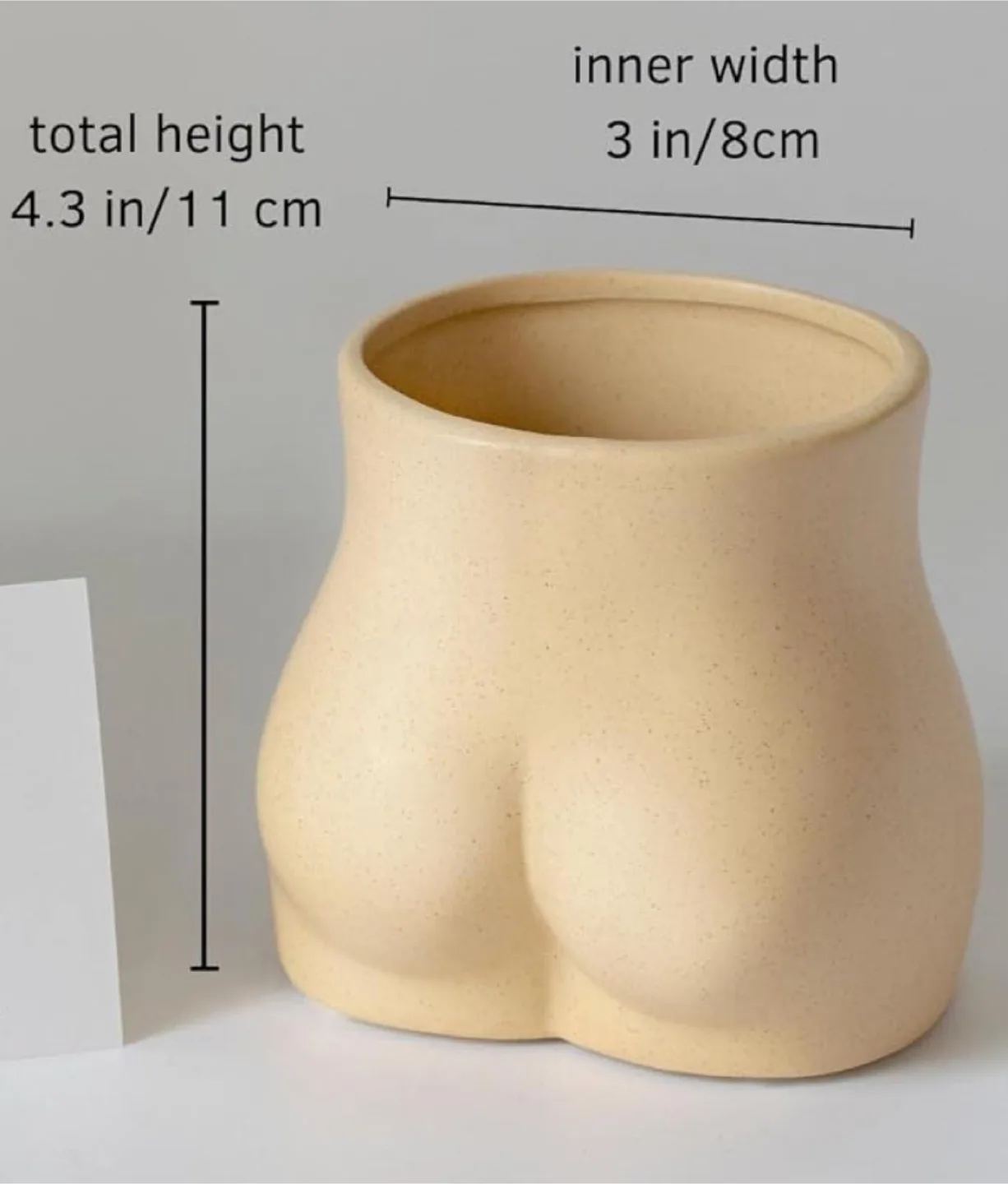 Butt Planter Body Vase - Sandy Nude Bottom image indicator(5)