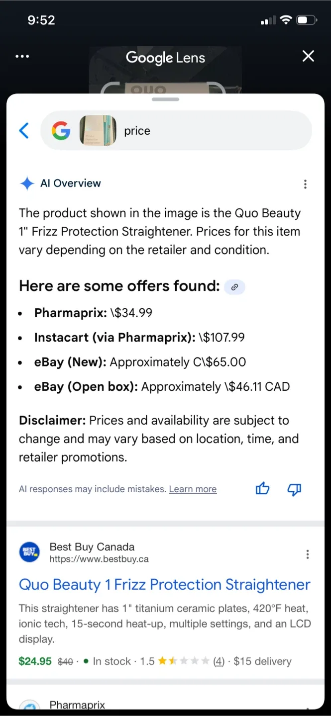 Quo Beauty 1" Frizz Protection Straightener image indicator(2)