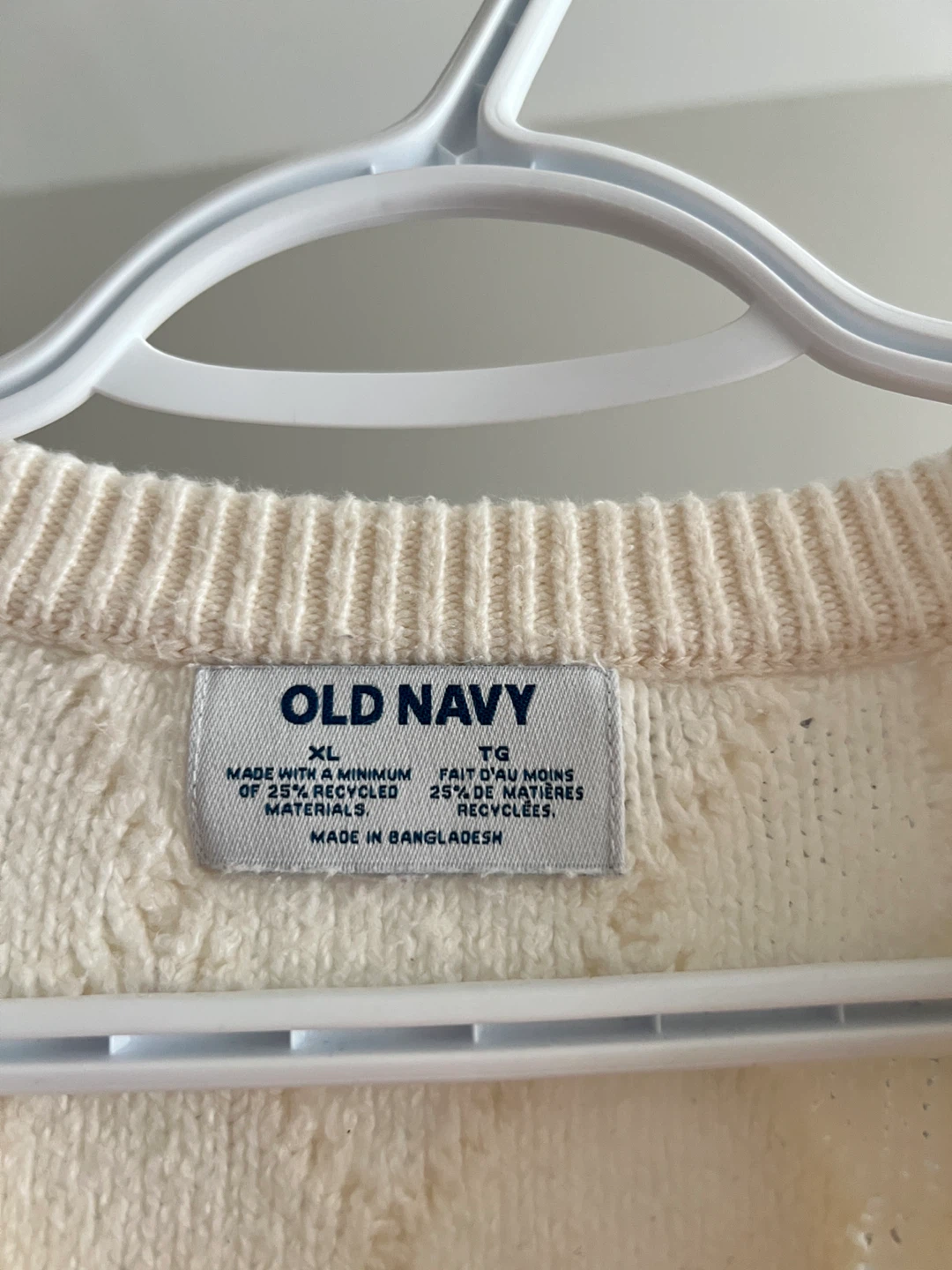 Old Navy So Soft Cream Cable Knit Sweater Size XL - photo 2