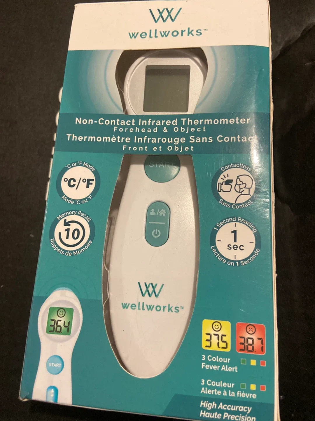 Wellworks Non-Contact Infrared Thermometer - New!