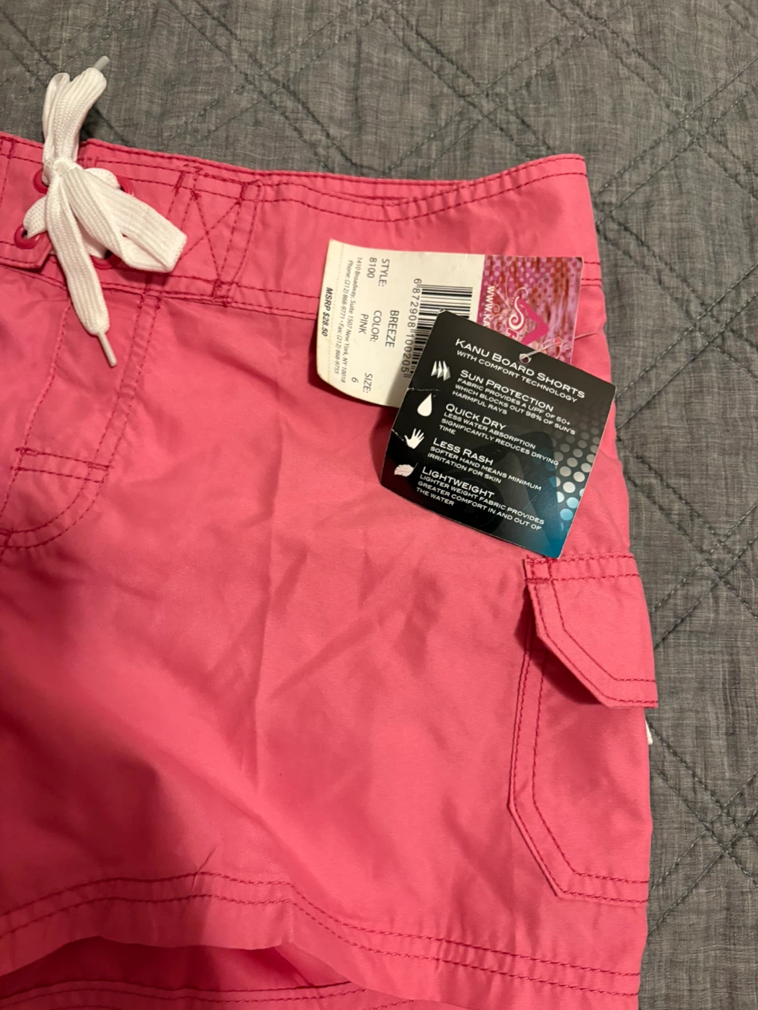 Kanu Surf Board Shorts - Pink, Size 6 - photo 2