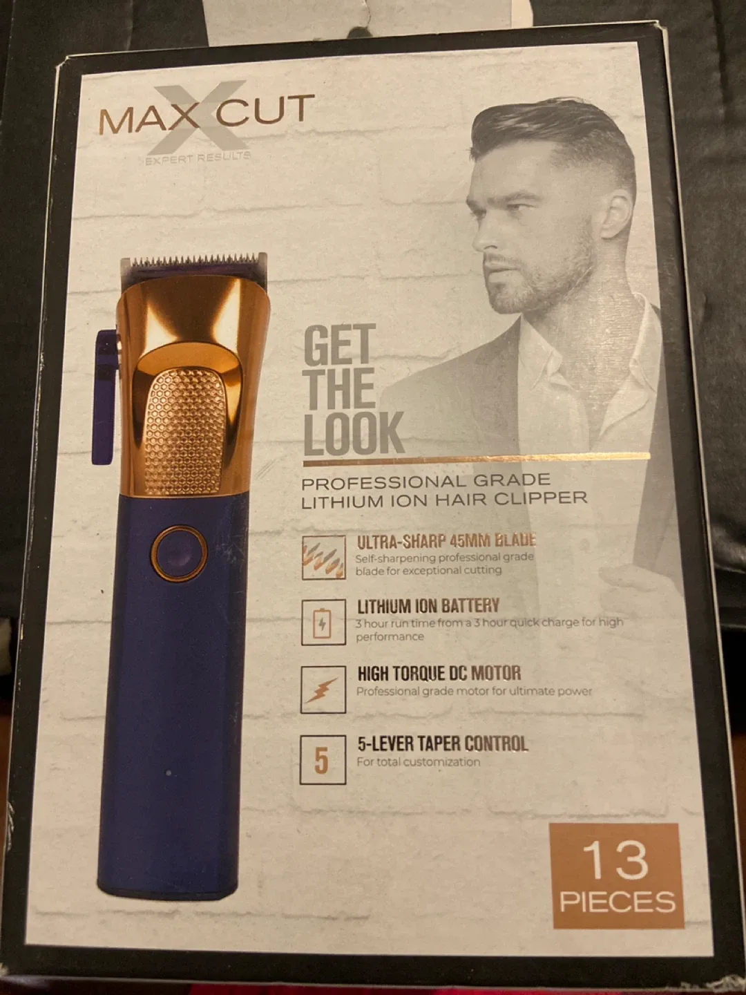 MAX CUT Professional Hair Clipper - 13 Pieces