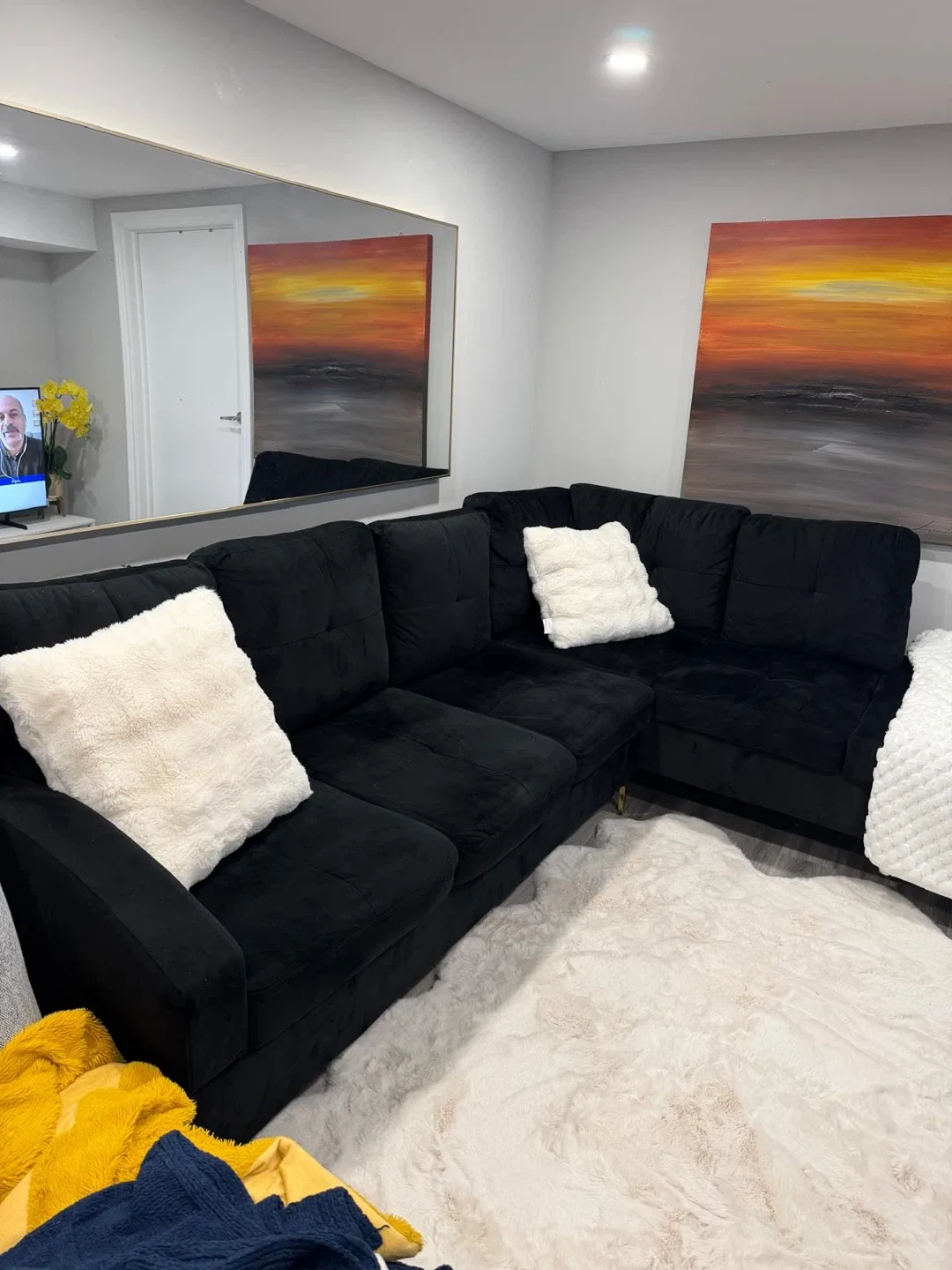 Black Sectional Sofa