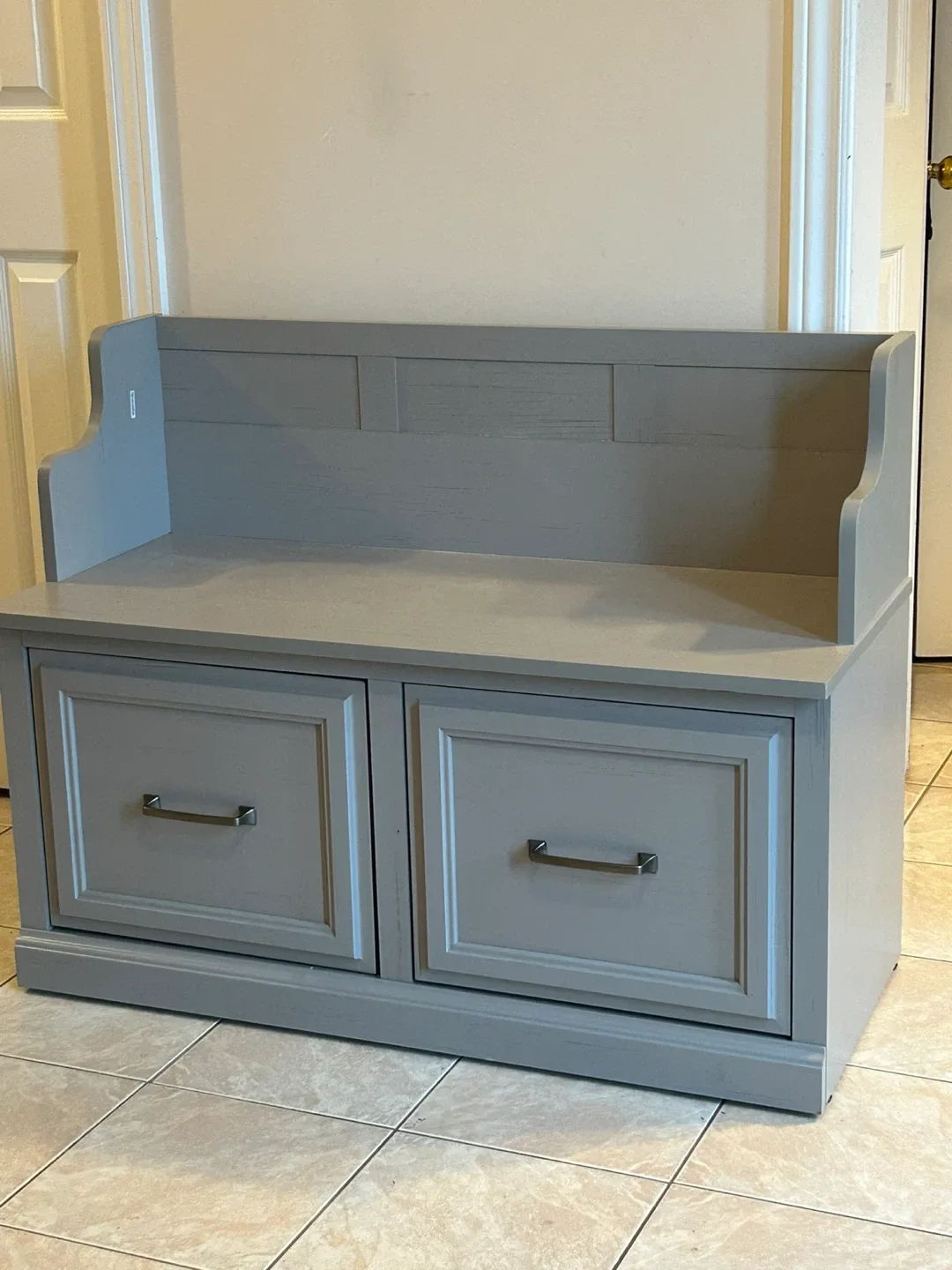 Bush Furniture Ballyvoy Storage Bench - Grey
