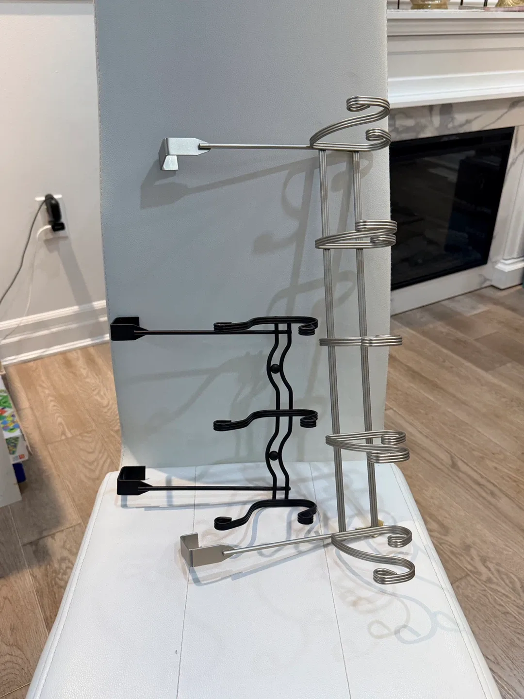 Over-the-Door Hooks - Silver & Black