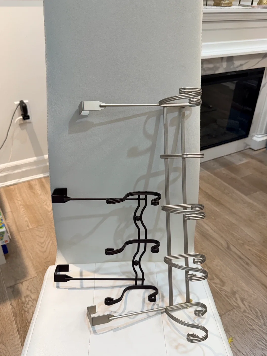 Over-the-Door Hooks - Silver & Black image indicator(4)