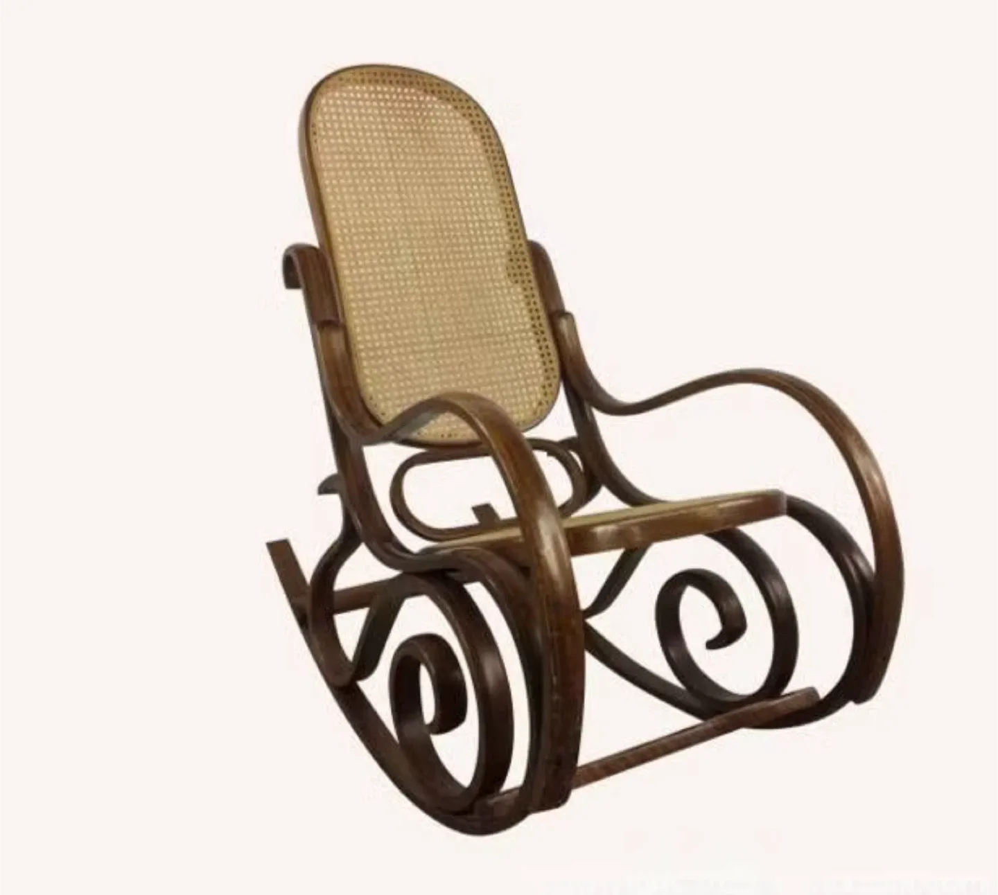 Vintage Wicker Rocking Chair Parts