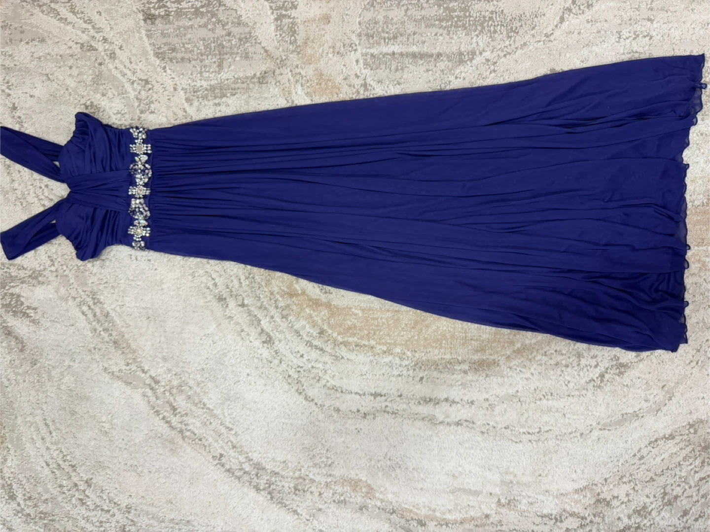 B Darlin Purple Formal Dress with Embellished Waist - photo 4