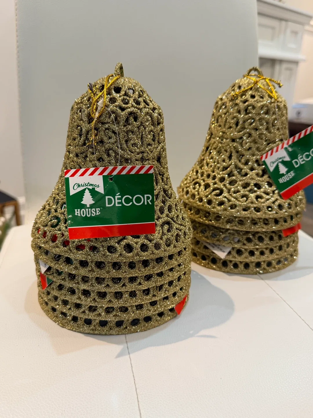 Christmas House Decor Bells - Gold (set of 10) image indicator(2)
