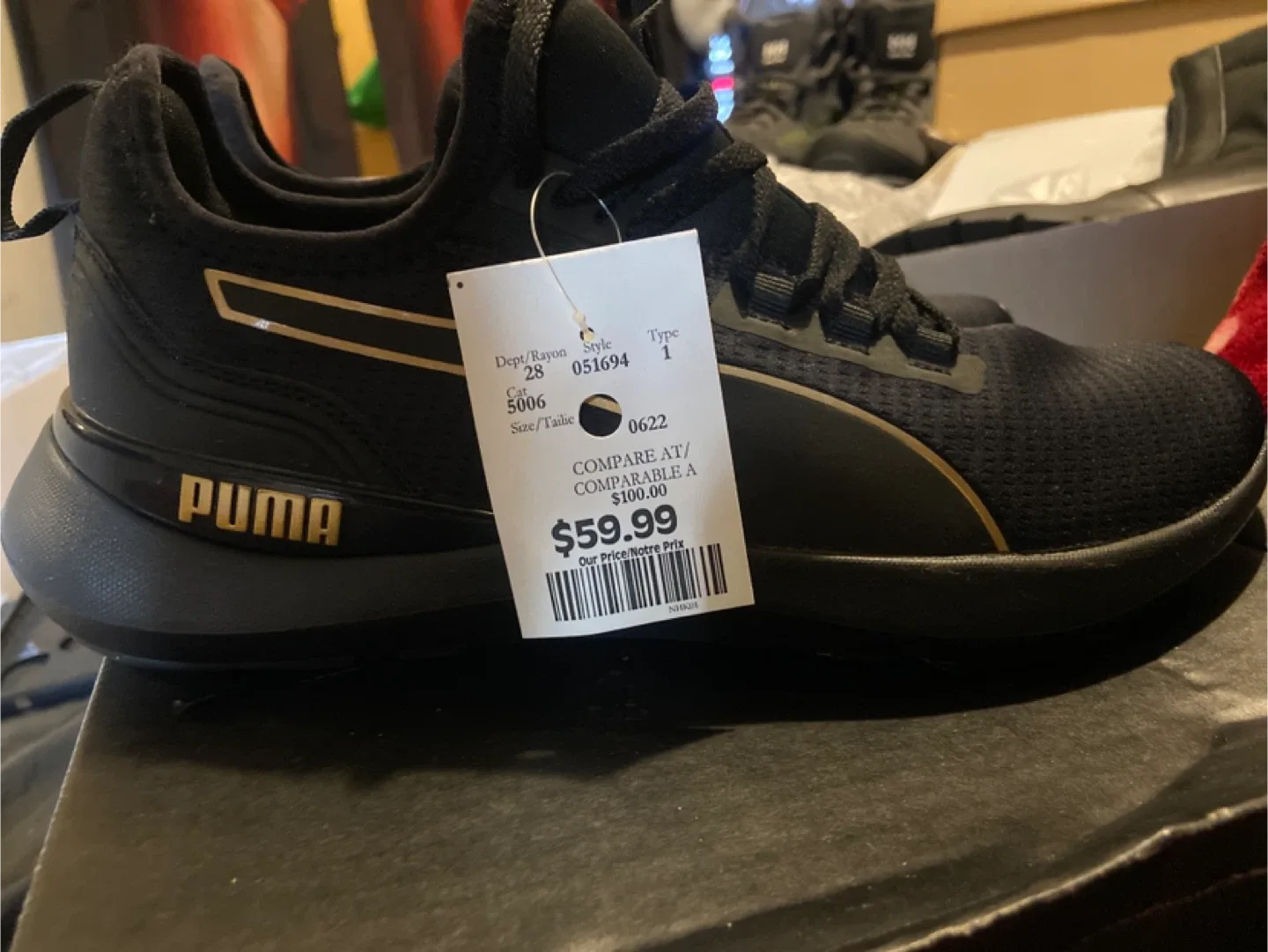 Puma Black Running Shoes - New with Tags!