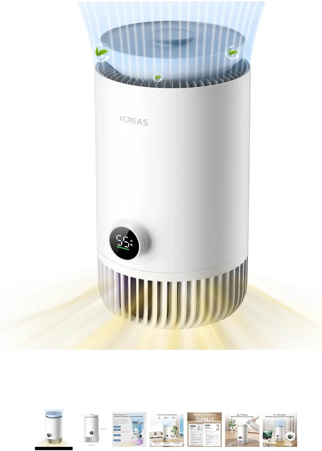 Air Purifier and Humidifier in One, 2 in 1 image indicator(6)