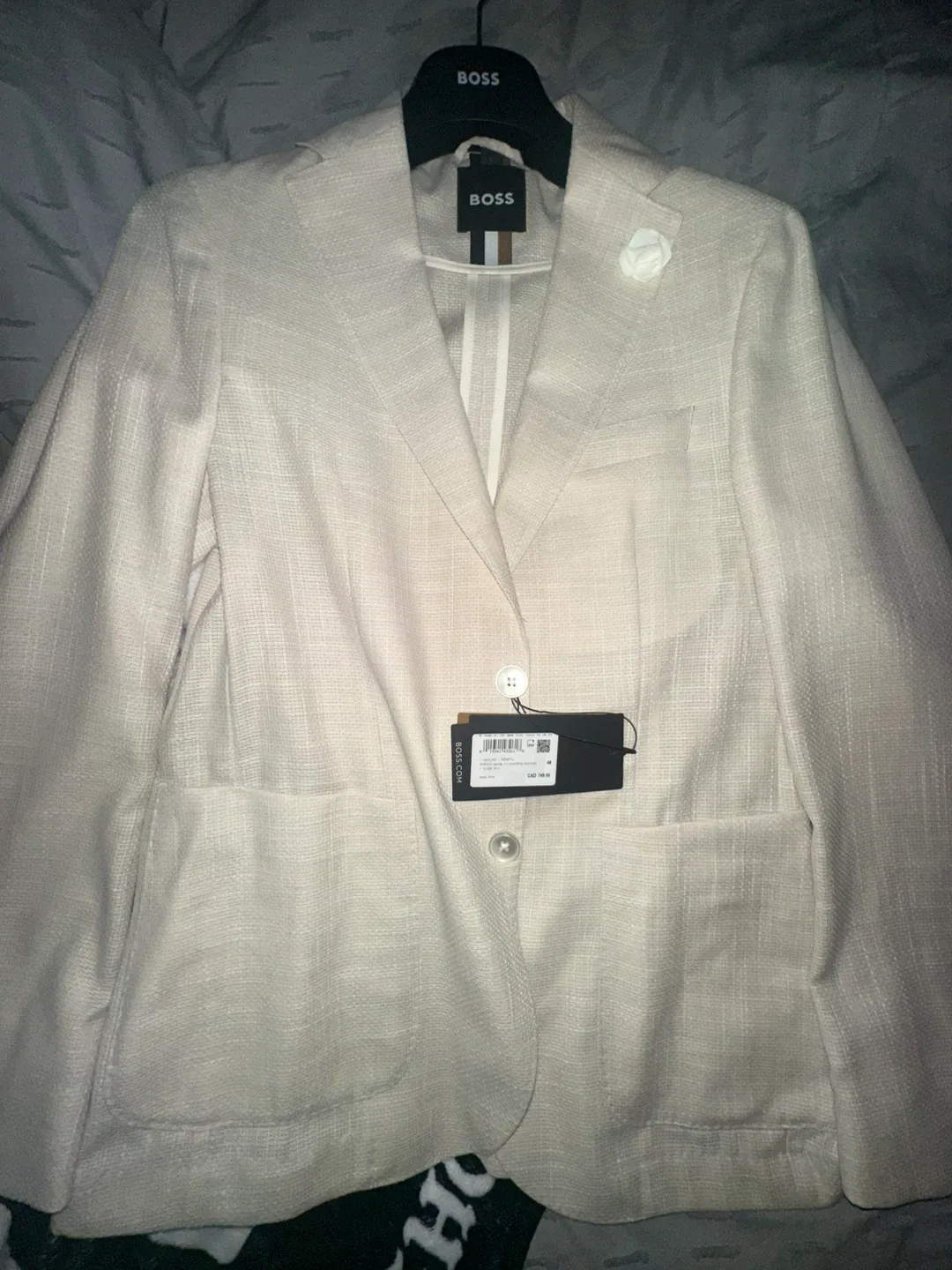 BOSS Cream Blazer - Size 48 - New with Tags!
