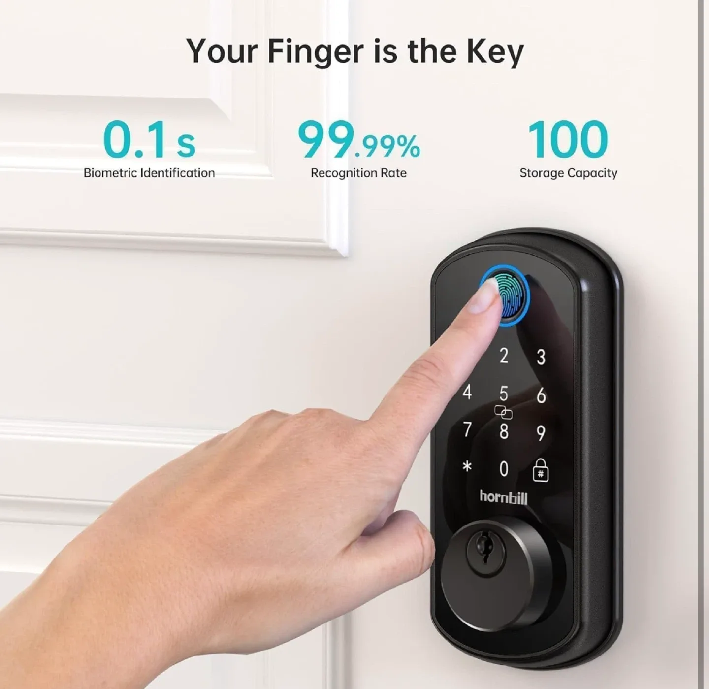 Hornbill Smart Lock - Fingerprint & Keypad image indicator(3)