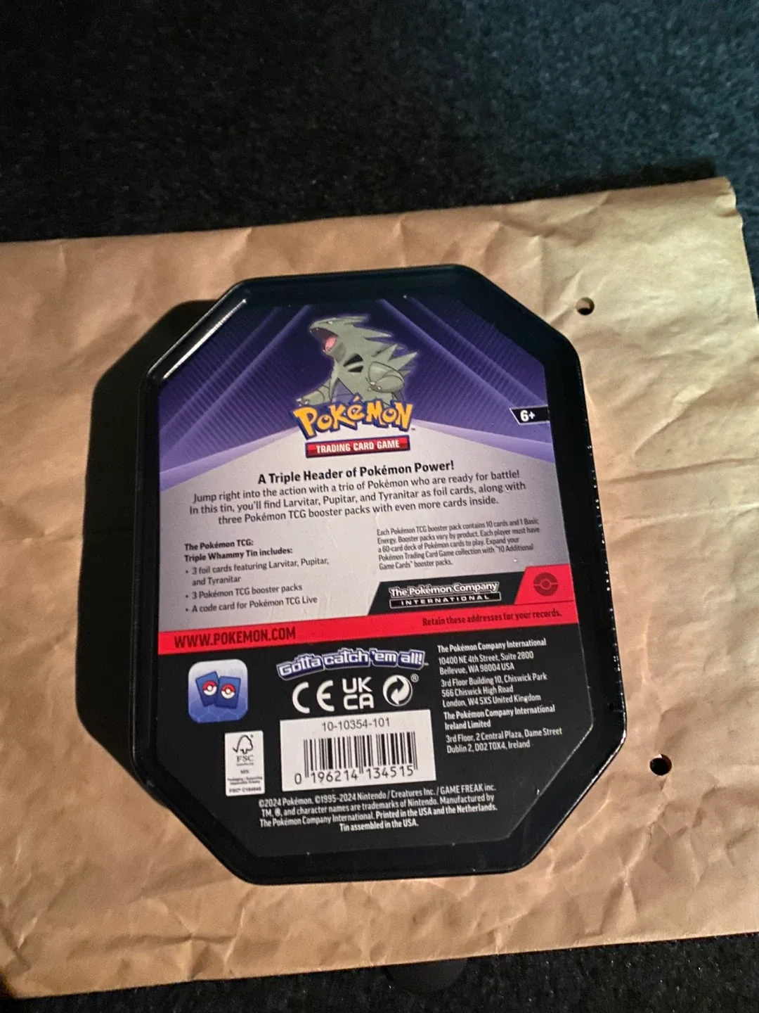 Pokemon TCG Tin (firm at $40) (can deliver) image indicator(2)