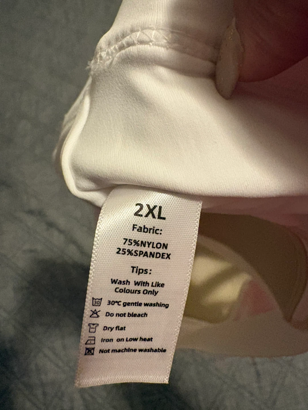 White Sports Bra 2XL - photo 4