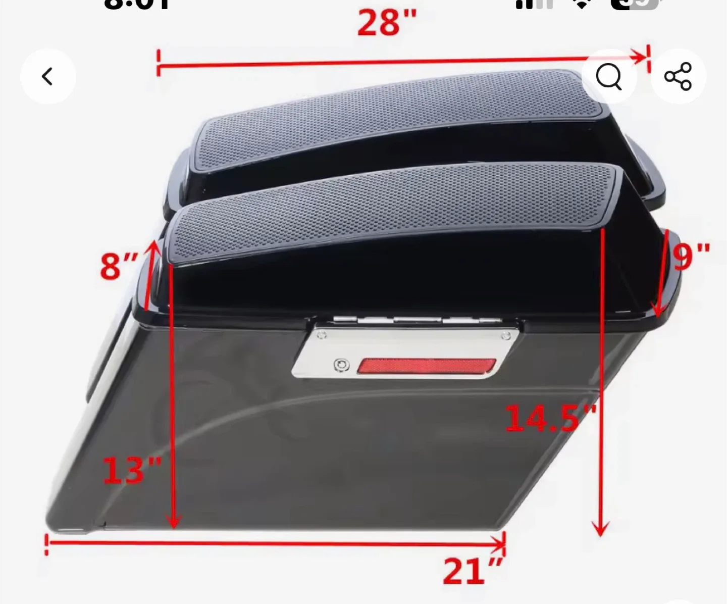 Motorcycle Saddlebags - Black image indicator(3)