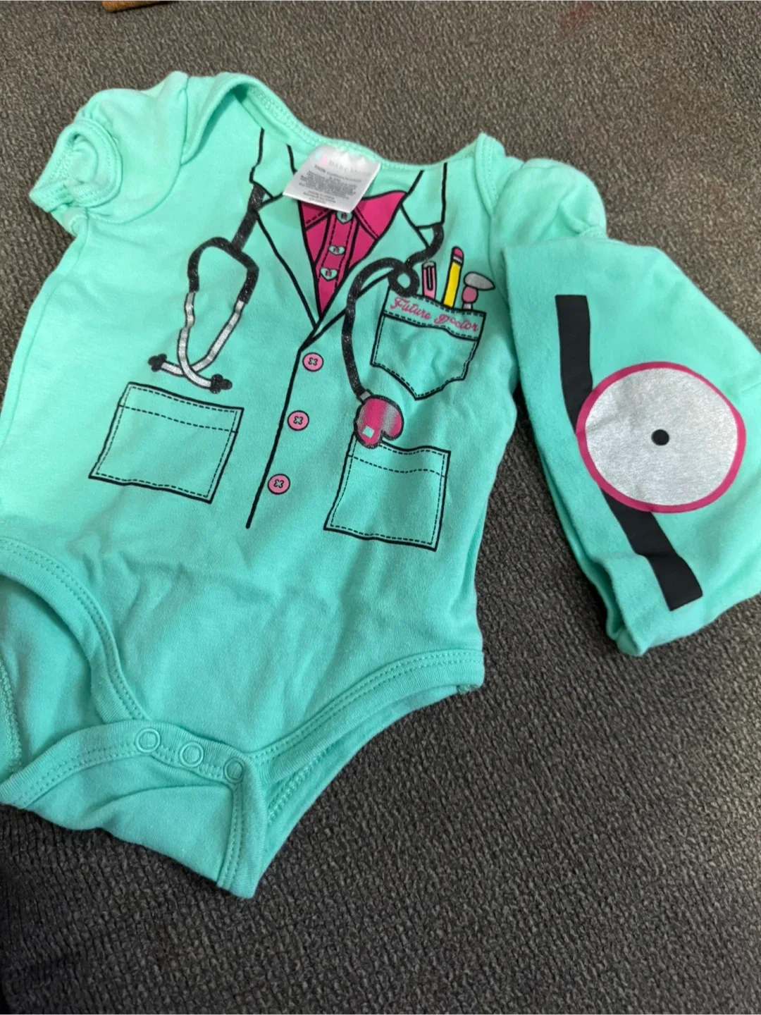 Baby Steps 'Future Doctor' Bodysuit & Hat Set