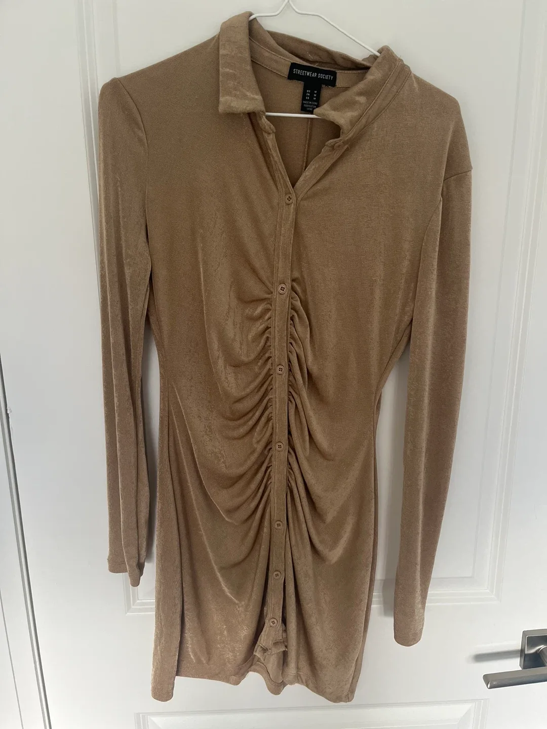 Streetwear Society Ruched Dress - Size M