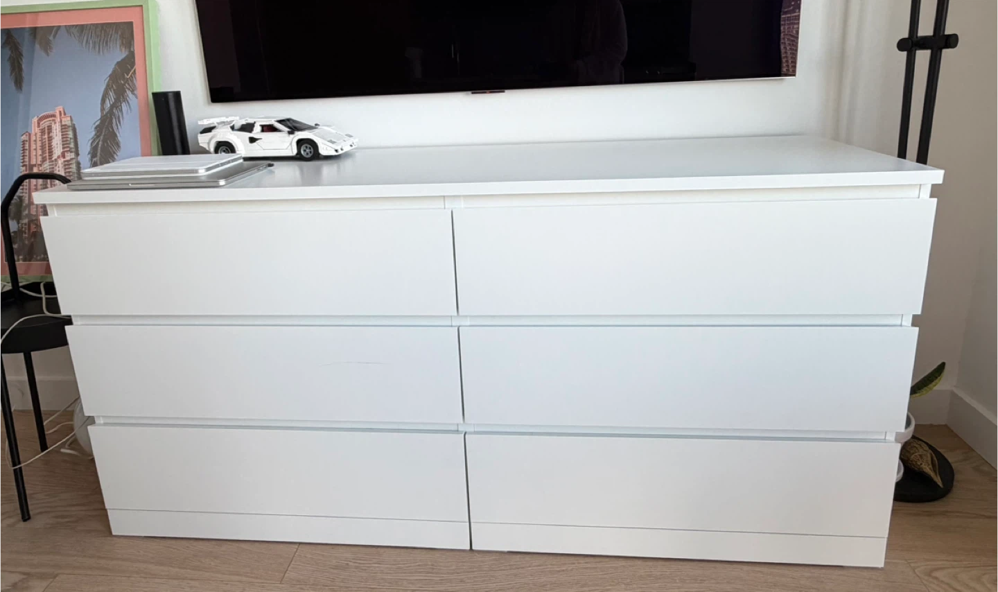 IKEA White 6-Drawer Dresser