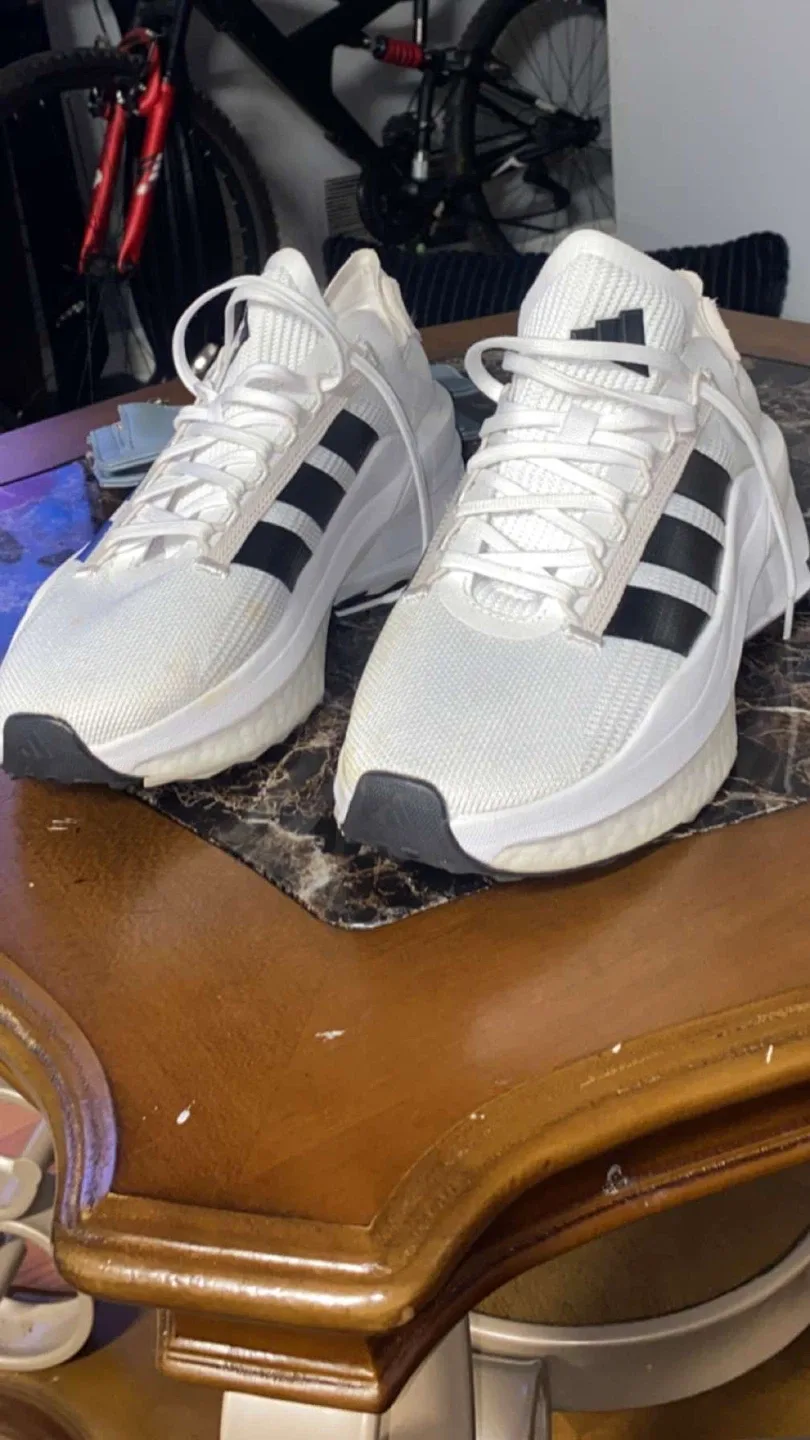 Adidas White Sneakers Size 8.5