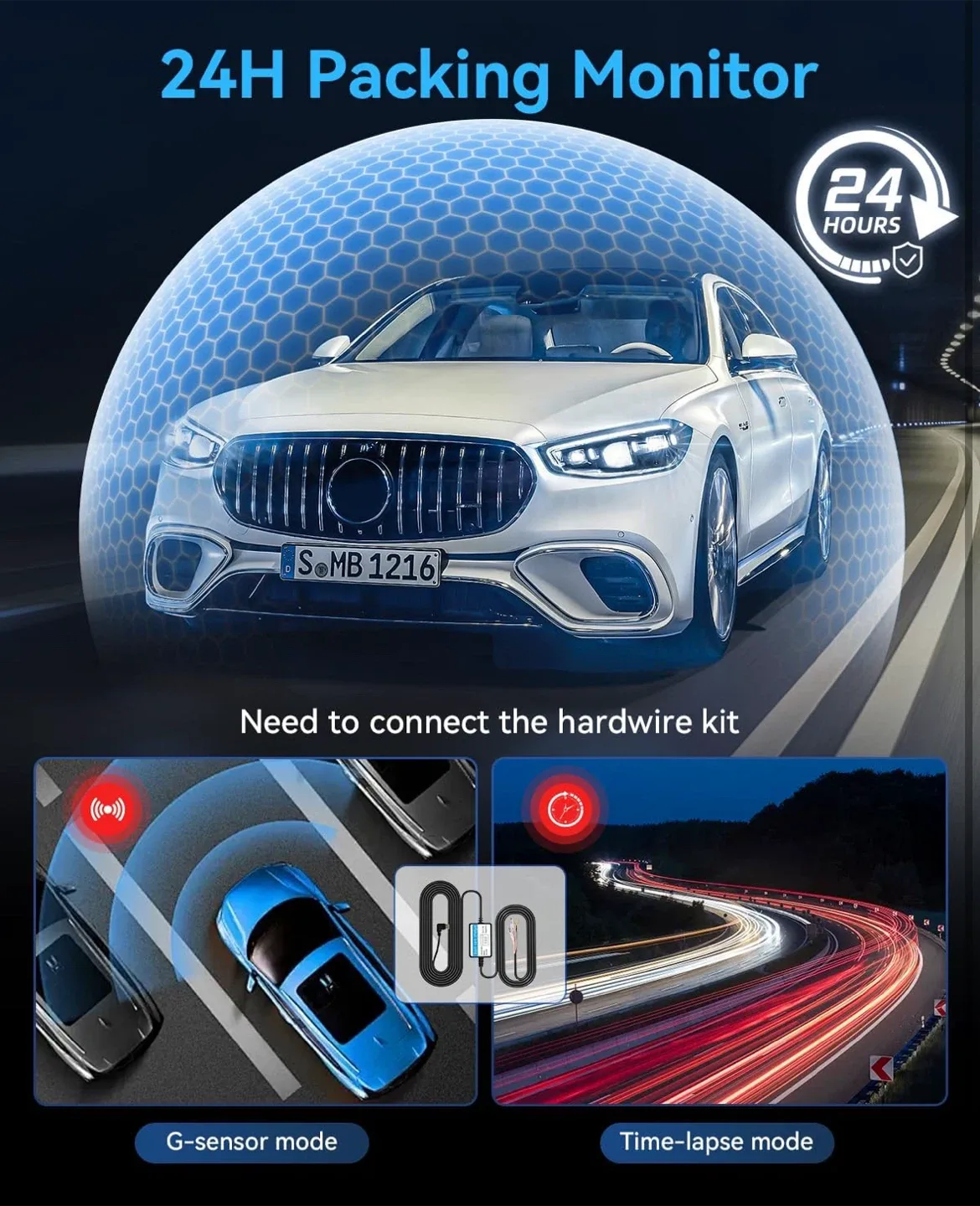 3 Channel Dash Cam - Front, Cabin, Rear image indicator(4)