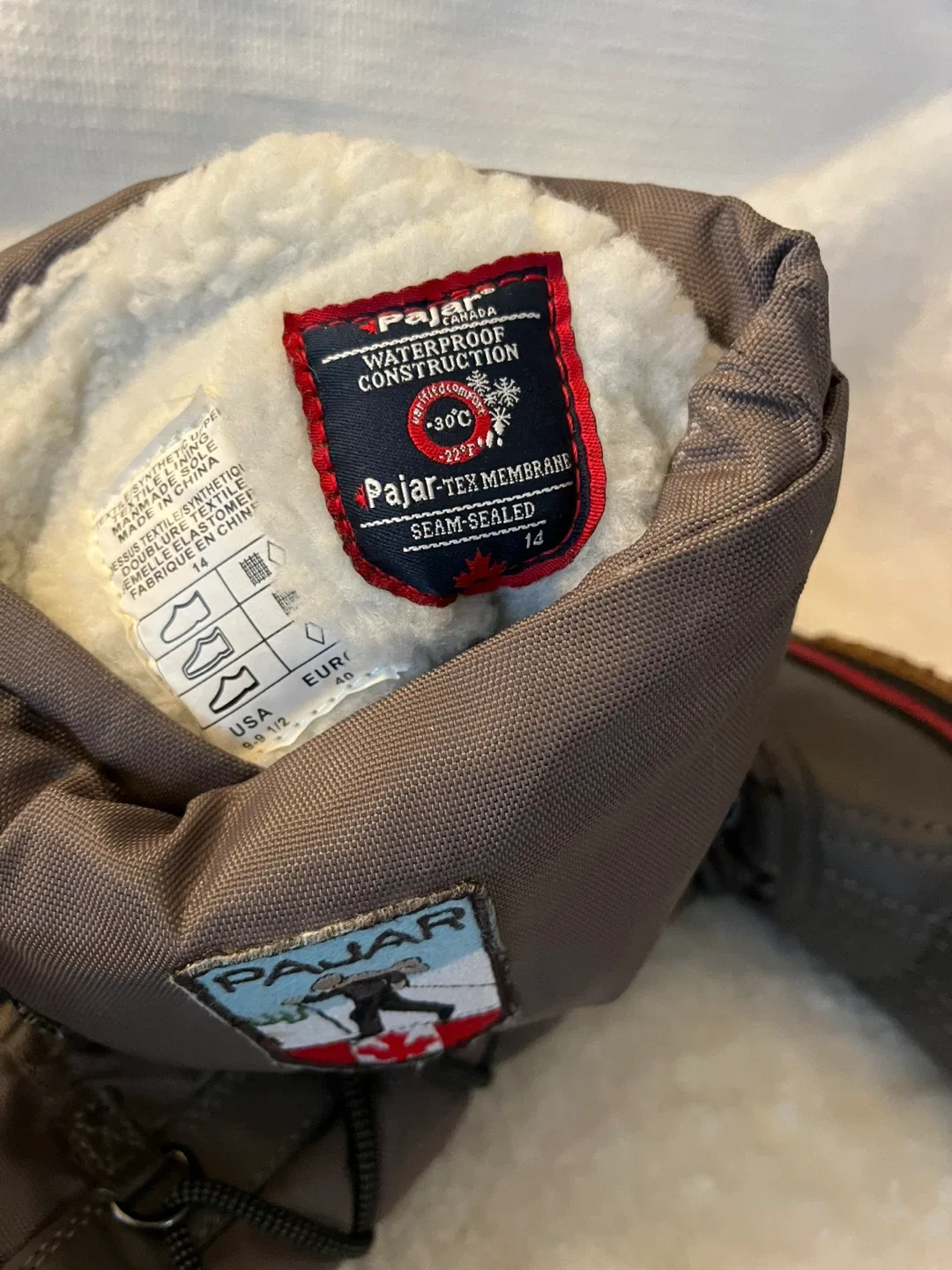 Pajar Canada Waterproof Winter Boots Size 9 image indicator(2)