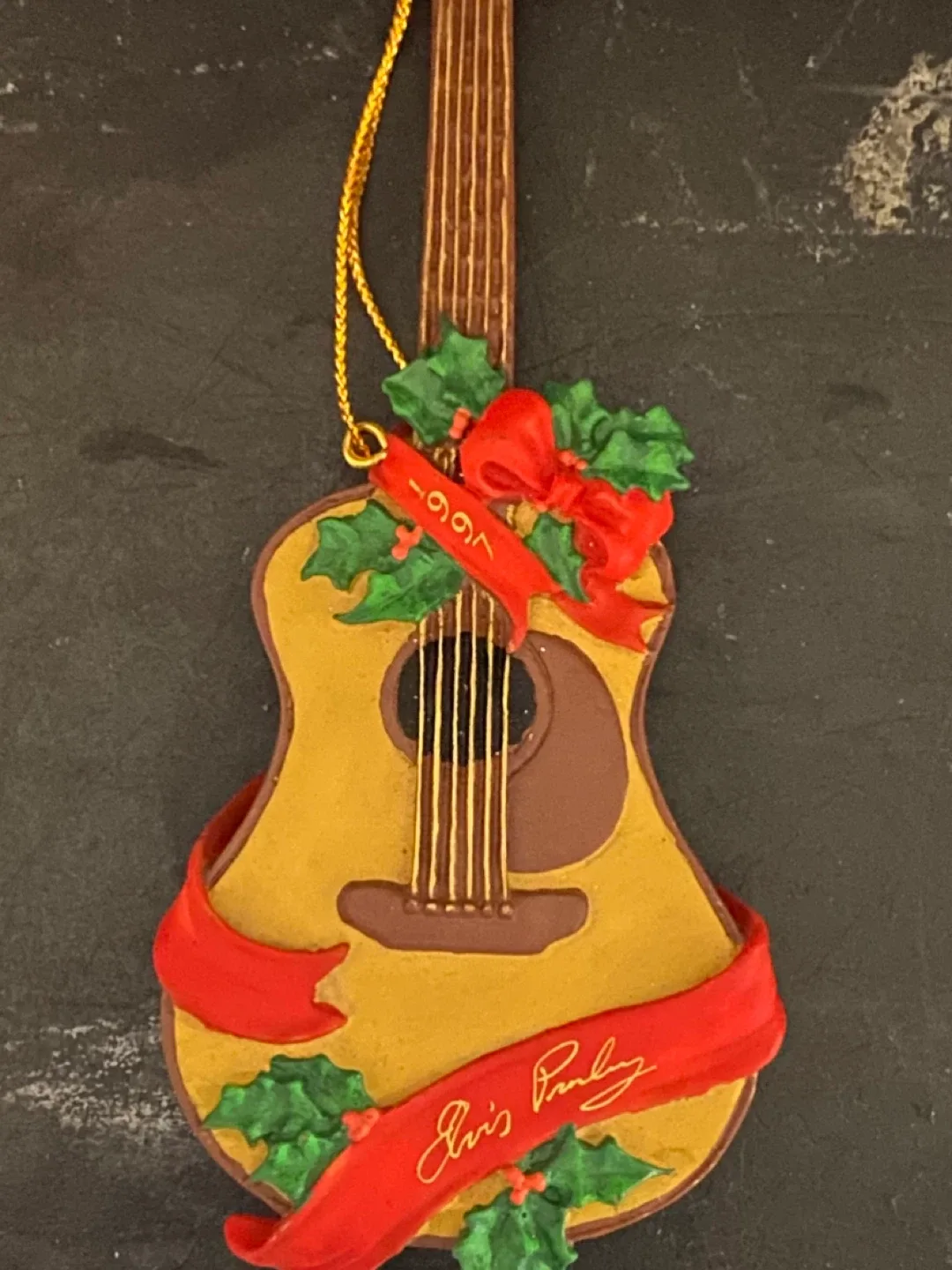 Elvis Presley  Guitar Collectible Christmas Ornament 1997  5.5” image indicator(5)