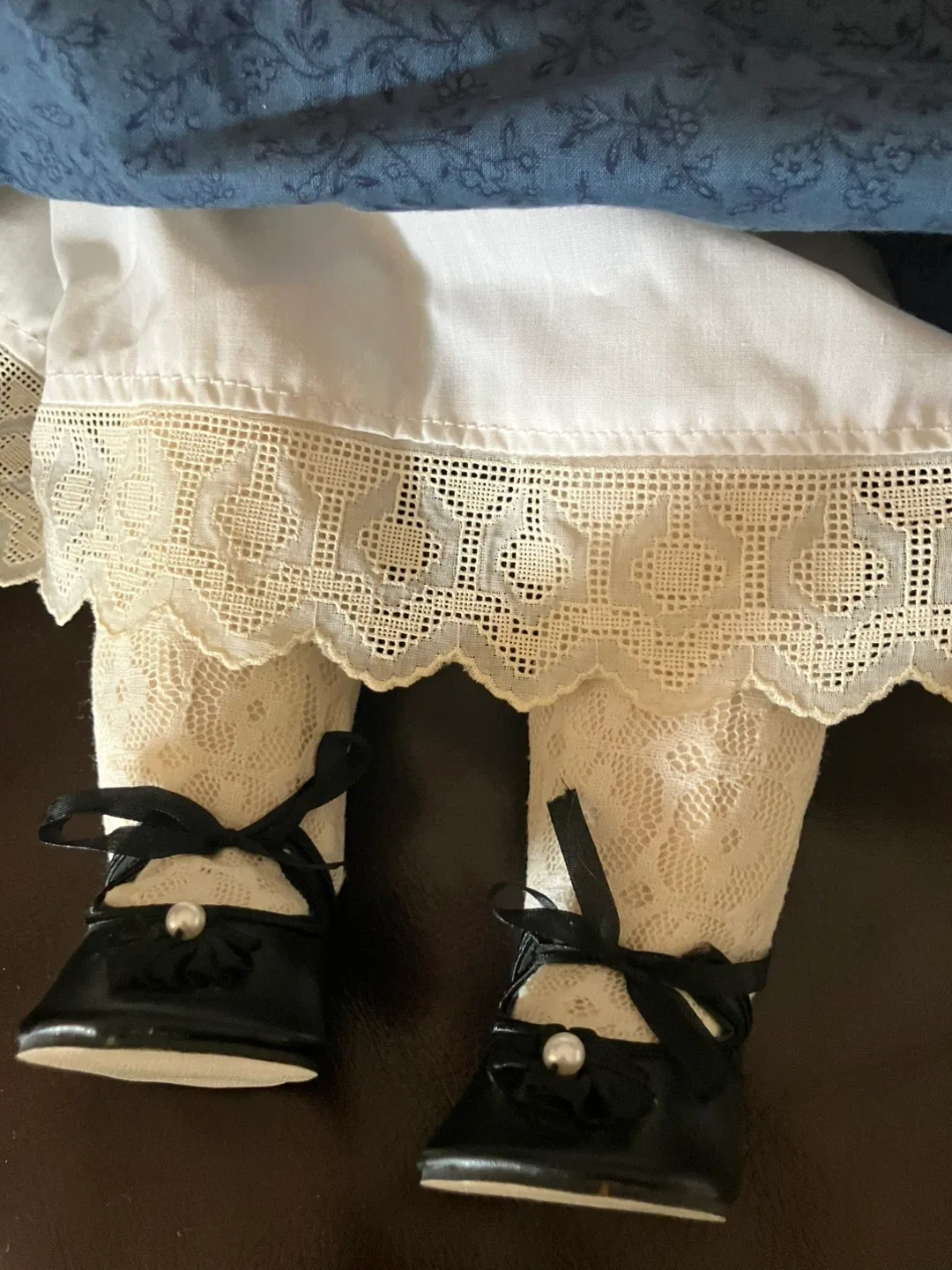 Antique Doll with Blue Dress image indicator(6)