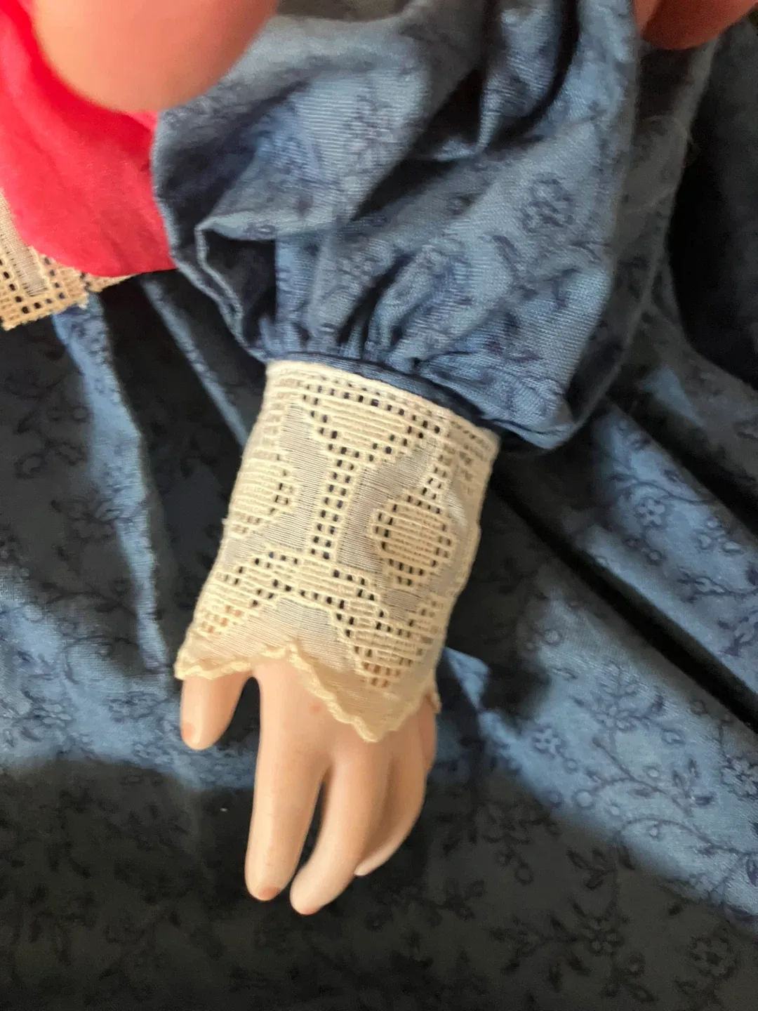 Antique Doll with Blue Dress image indicator(2)